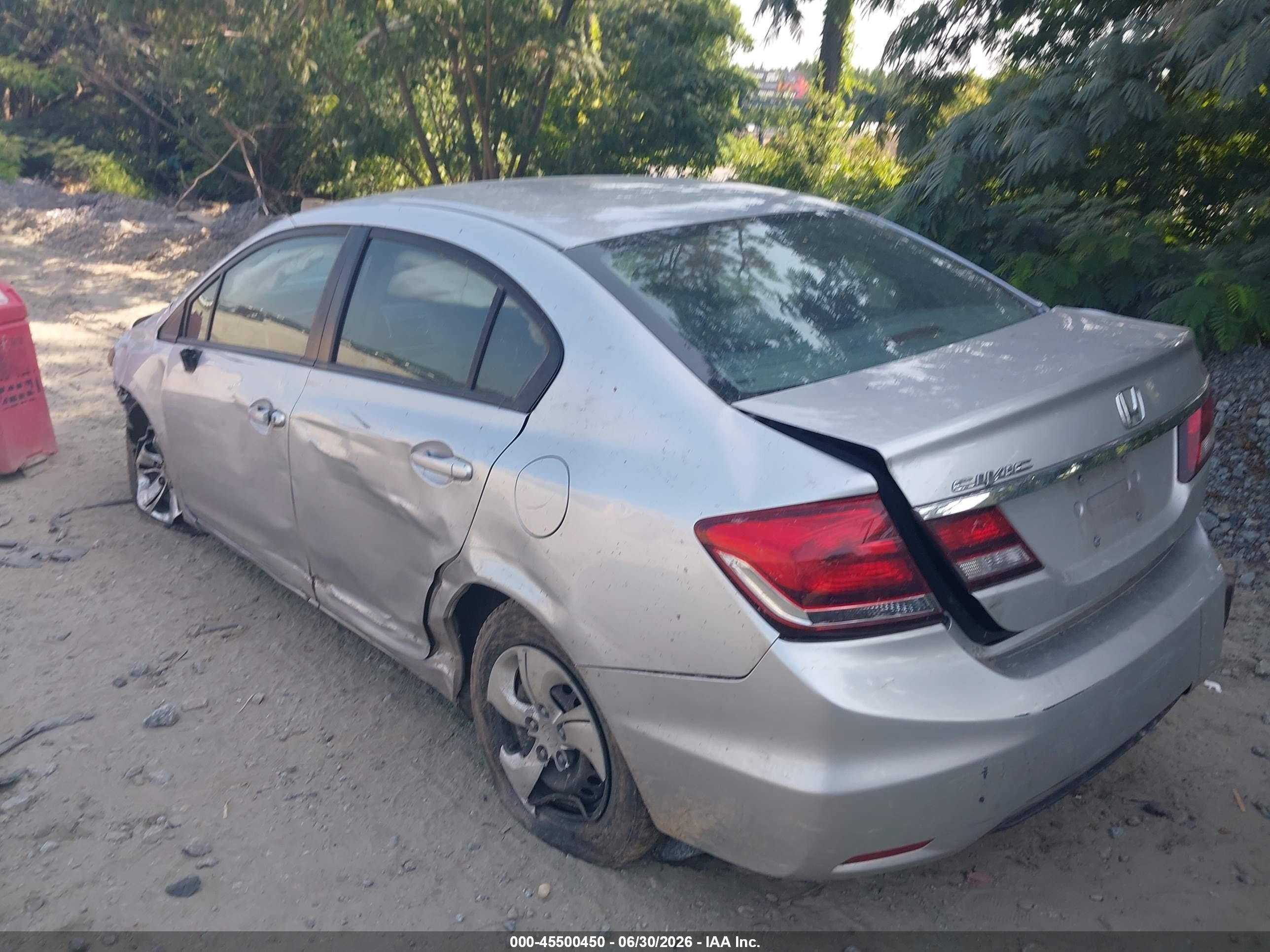 2014 Honda Civic Lx Silver vin: 19XFB2F56EE002255