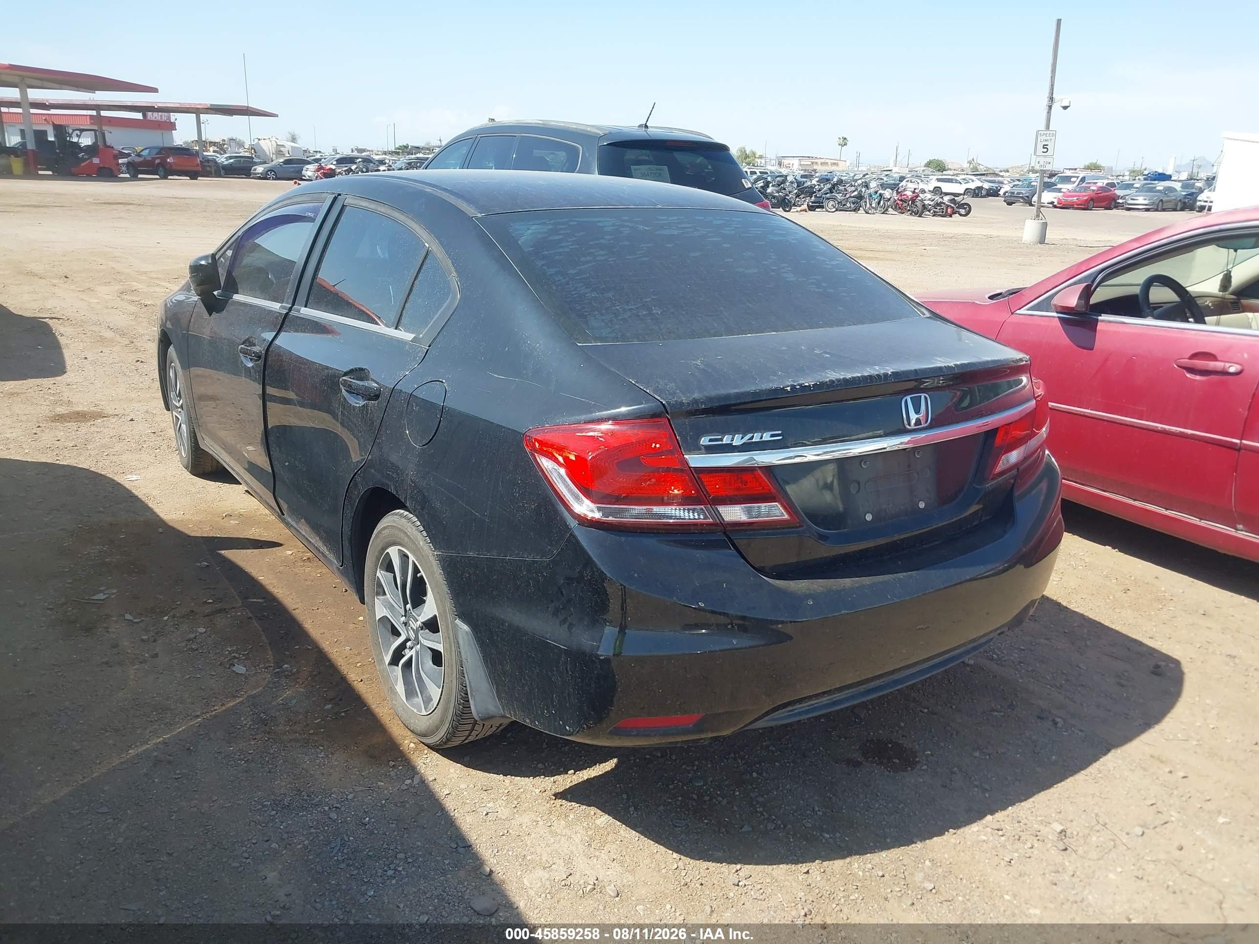 2014 Honda Civic Lx Black vin: 19XFB2F56EE003678