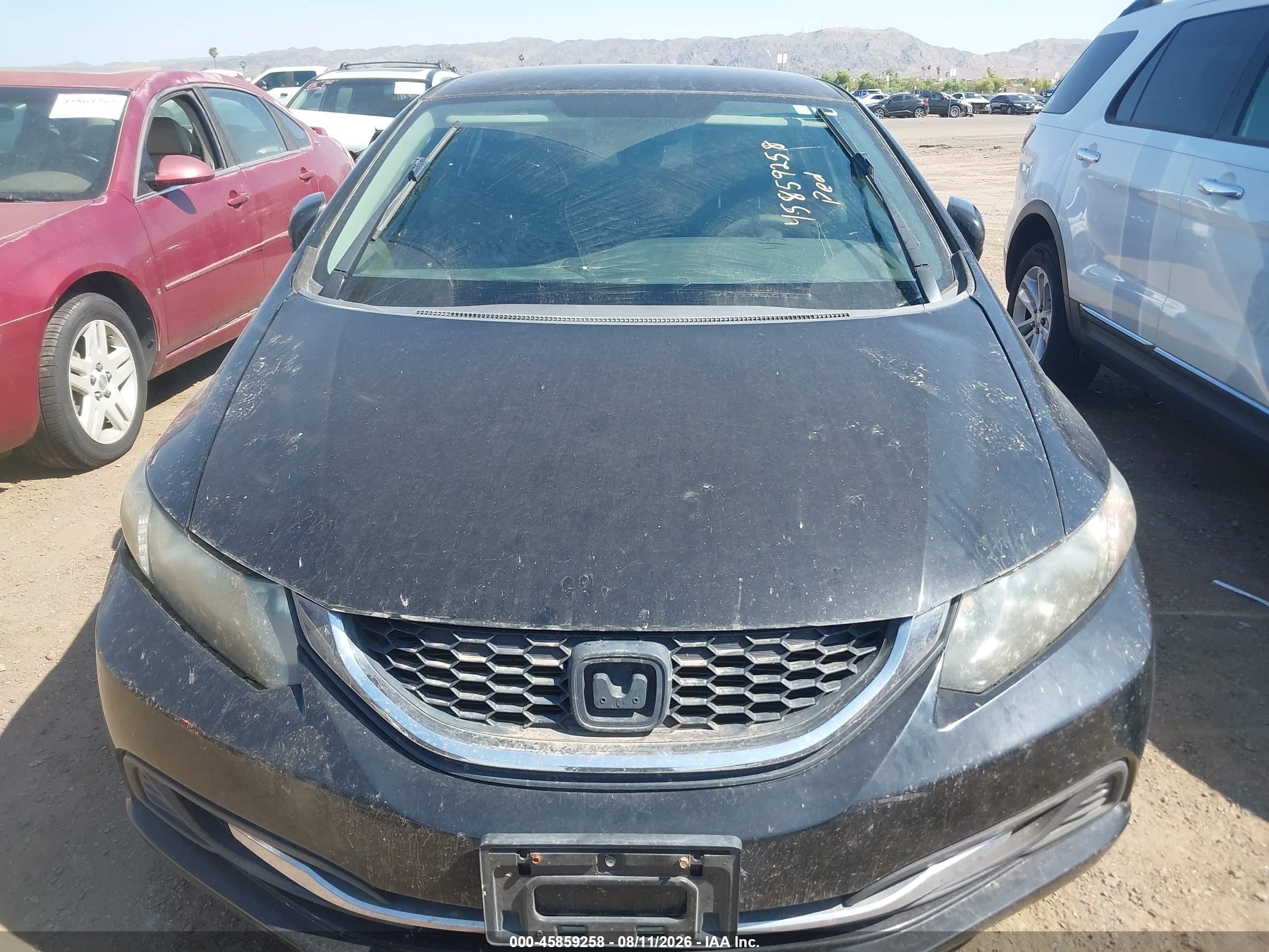 2014 Honda Civic Lx Black vin: 19XFB2F56EE003678