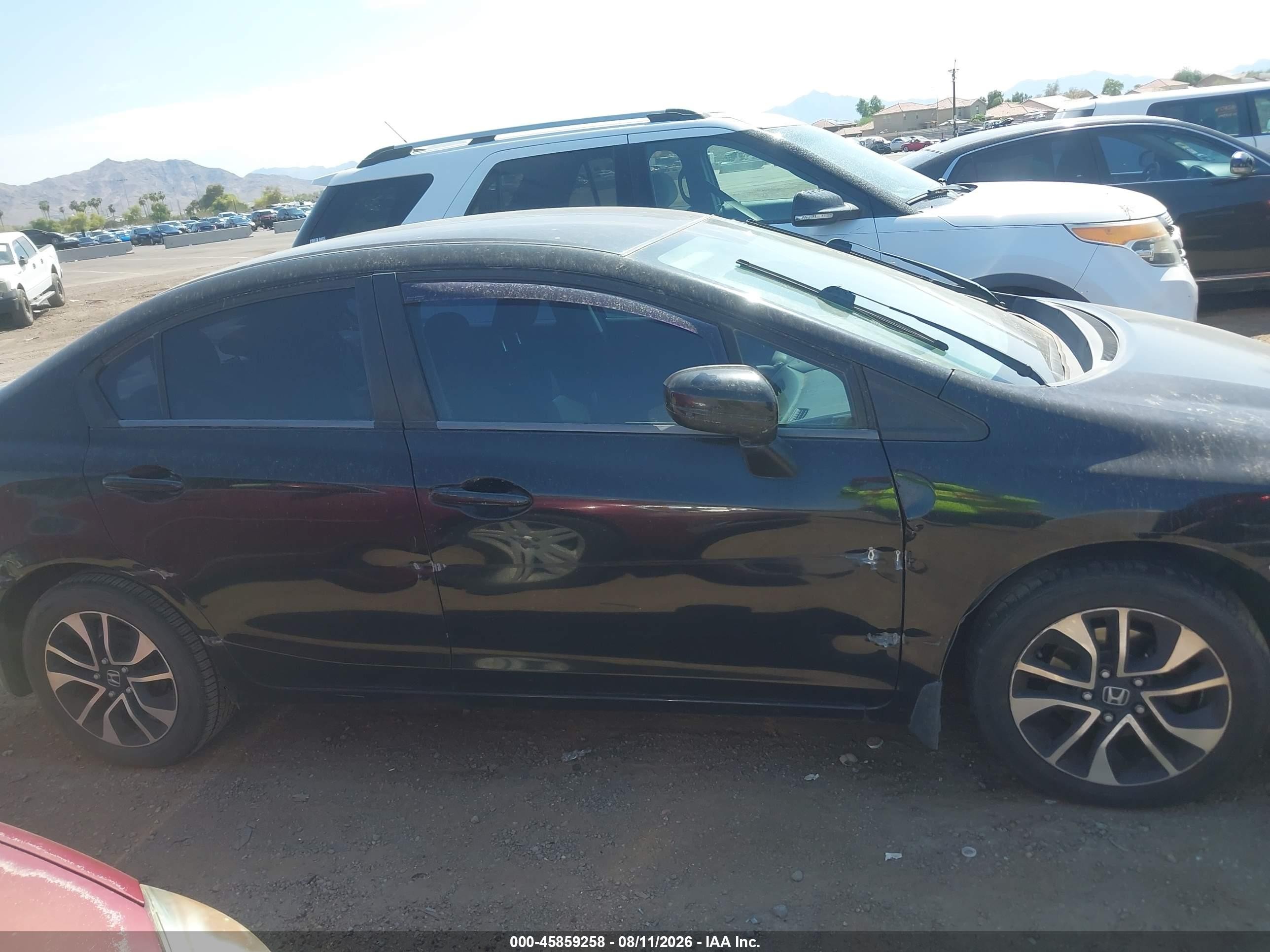 2014 Honda Civic Lx Black vin: 19XFB2F56EE003678
