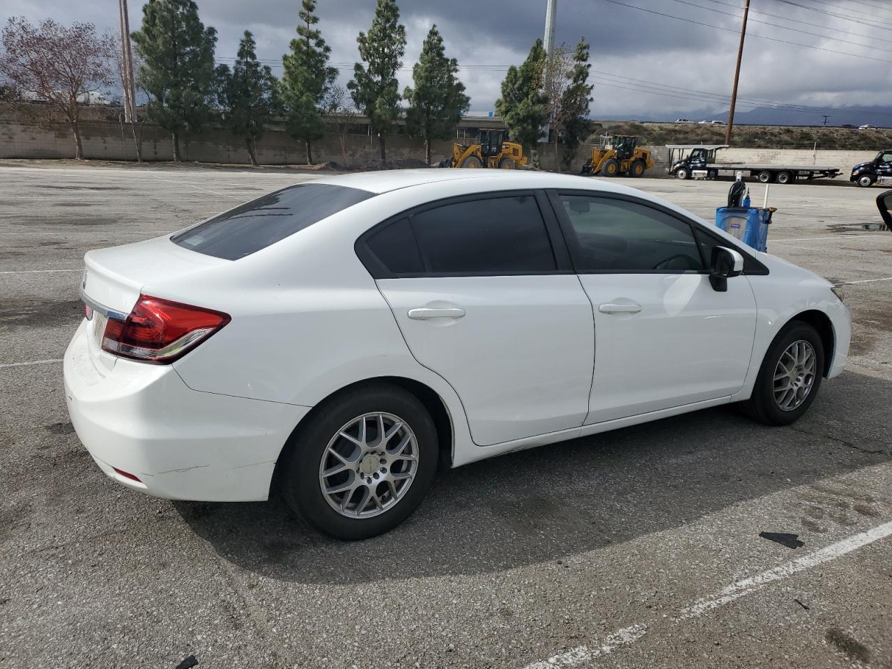 2014 Honda Civic Lx White vin: 19XFB2F56EE003955