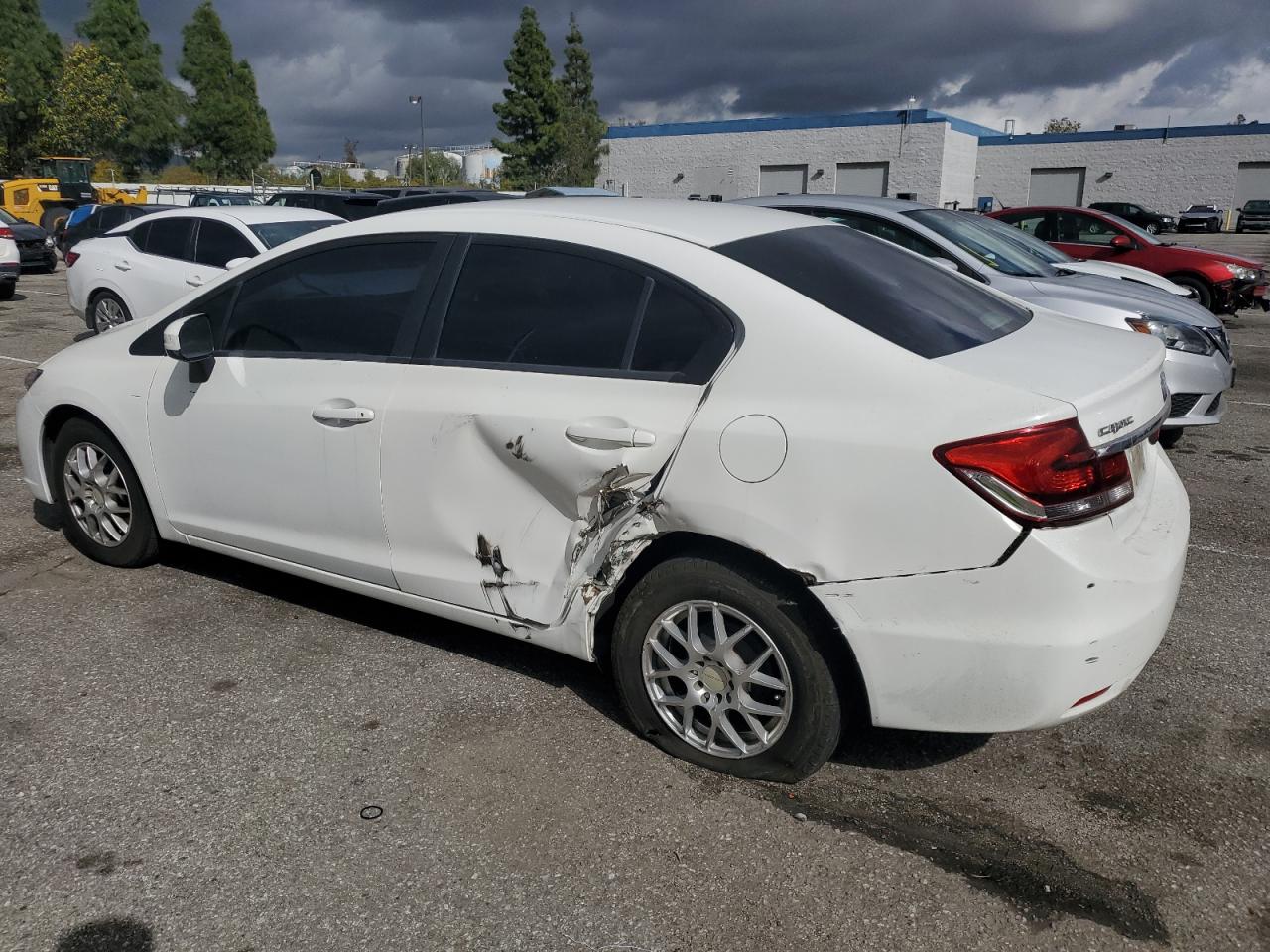 2014 Honda Civic Lx White vin: 19XFB2F56EE003955