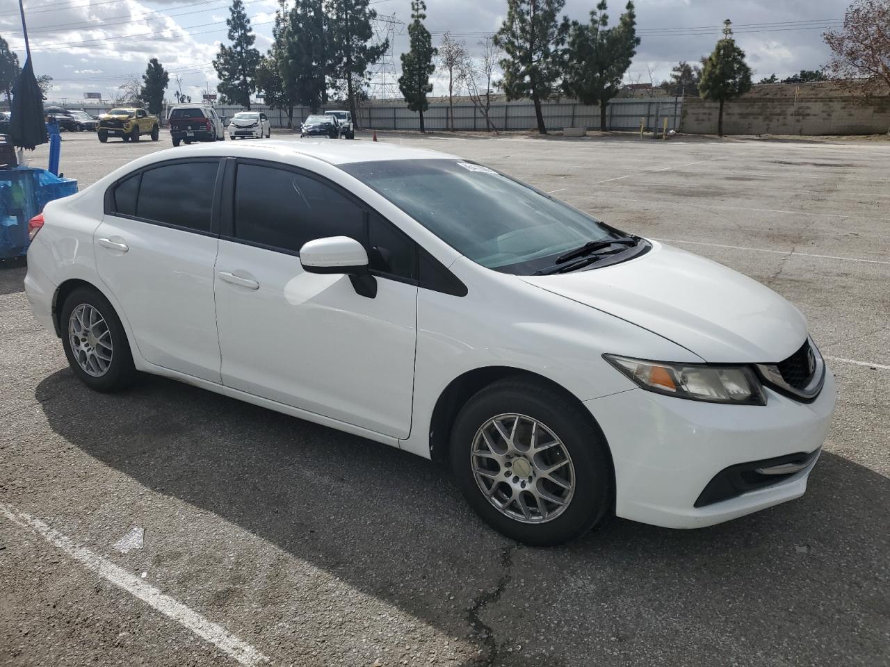 2014 Honda Civic Lx White vin: 19XFB2F56EE003955