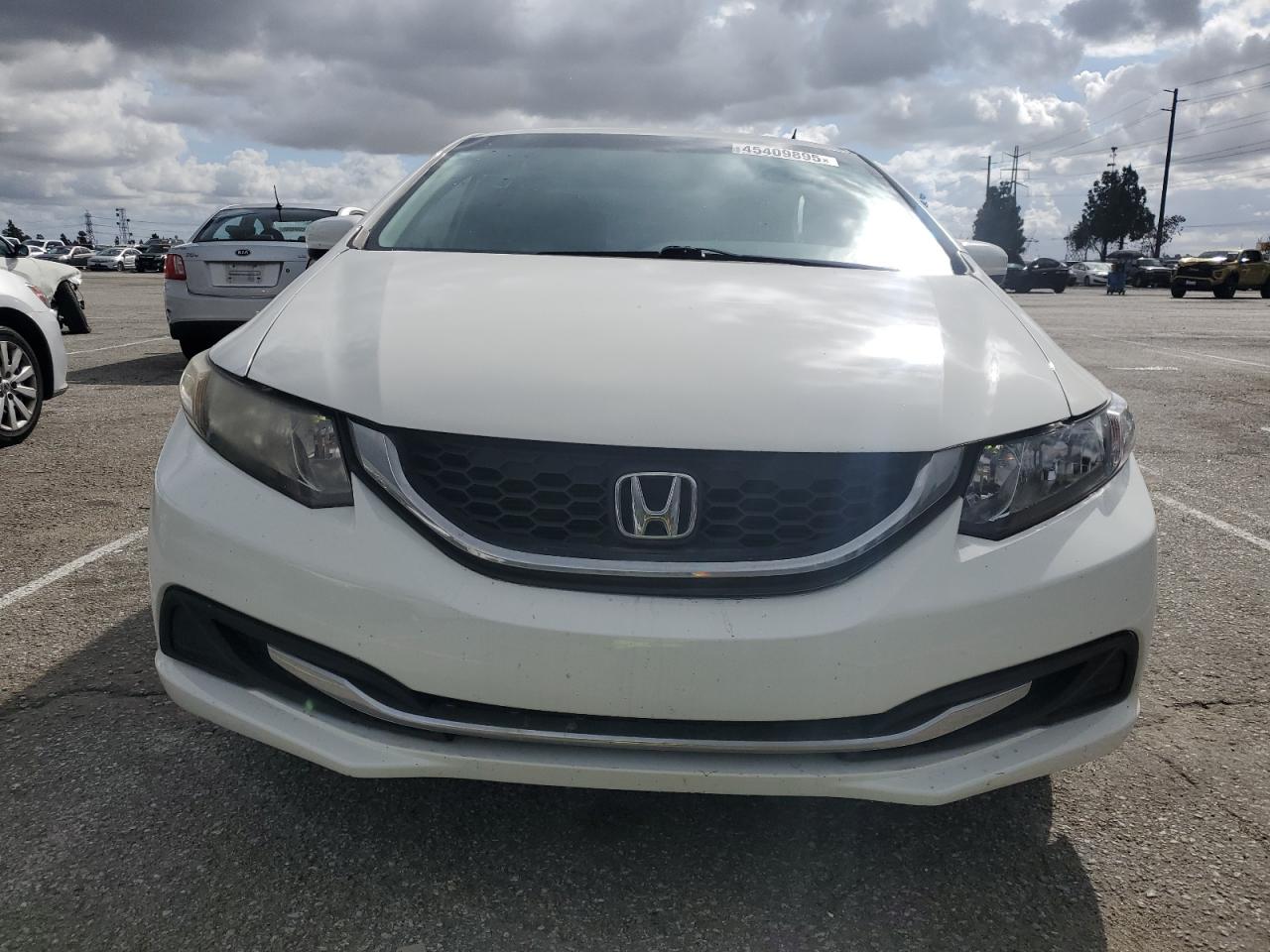 2014 Honda Civic Lx White vin: 19XFB2F56EE003955