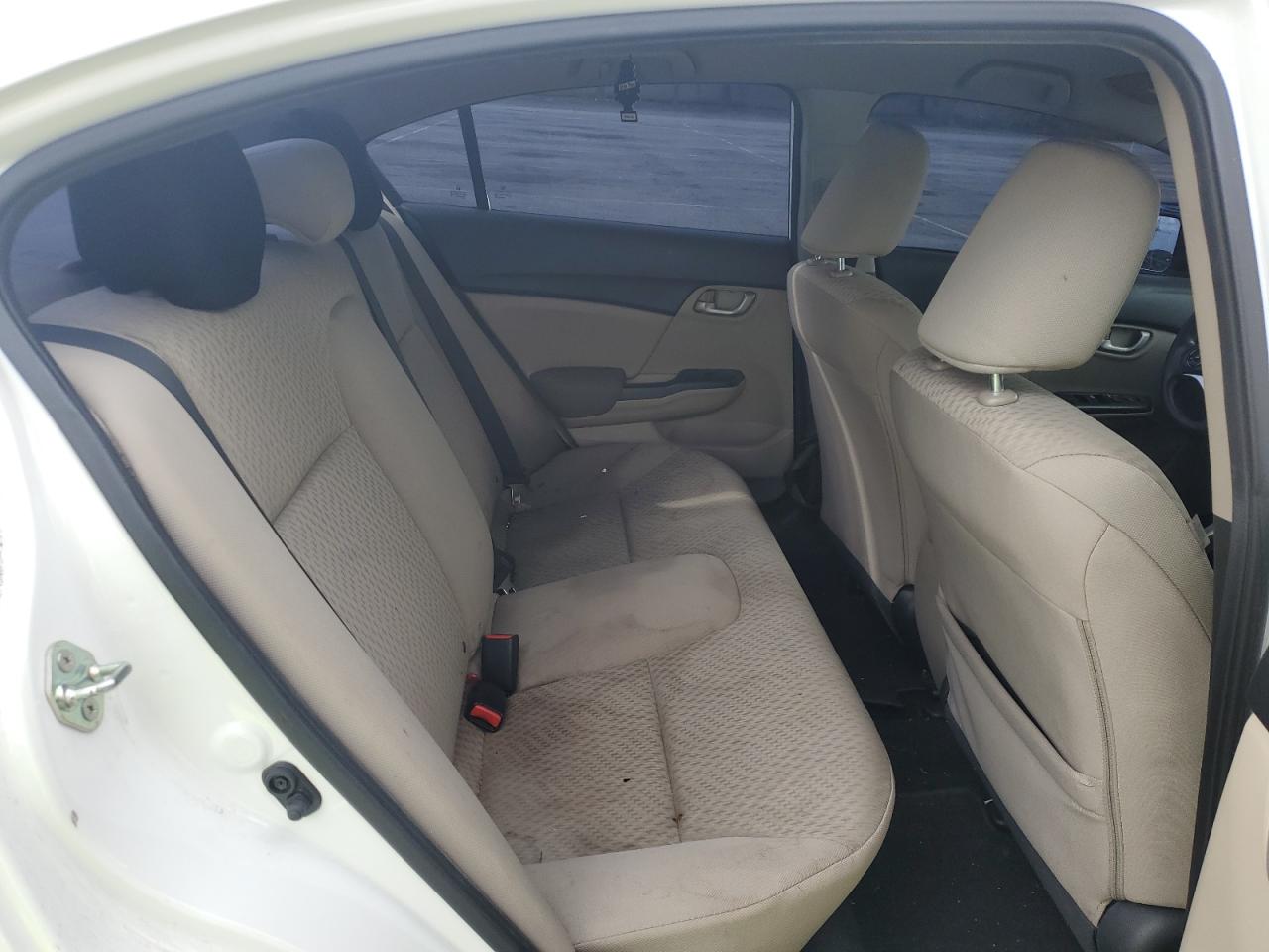 2014 Honda Civic Lx White vin: 19XFB2F56EE003955
