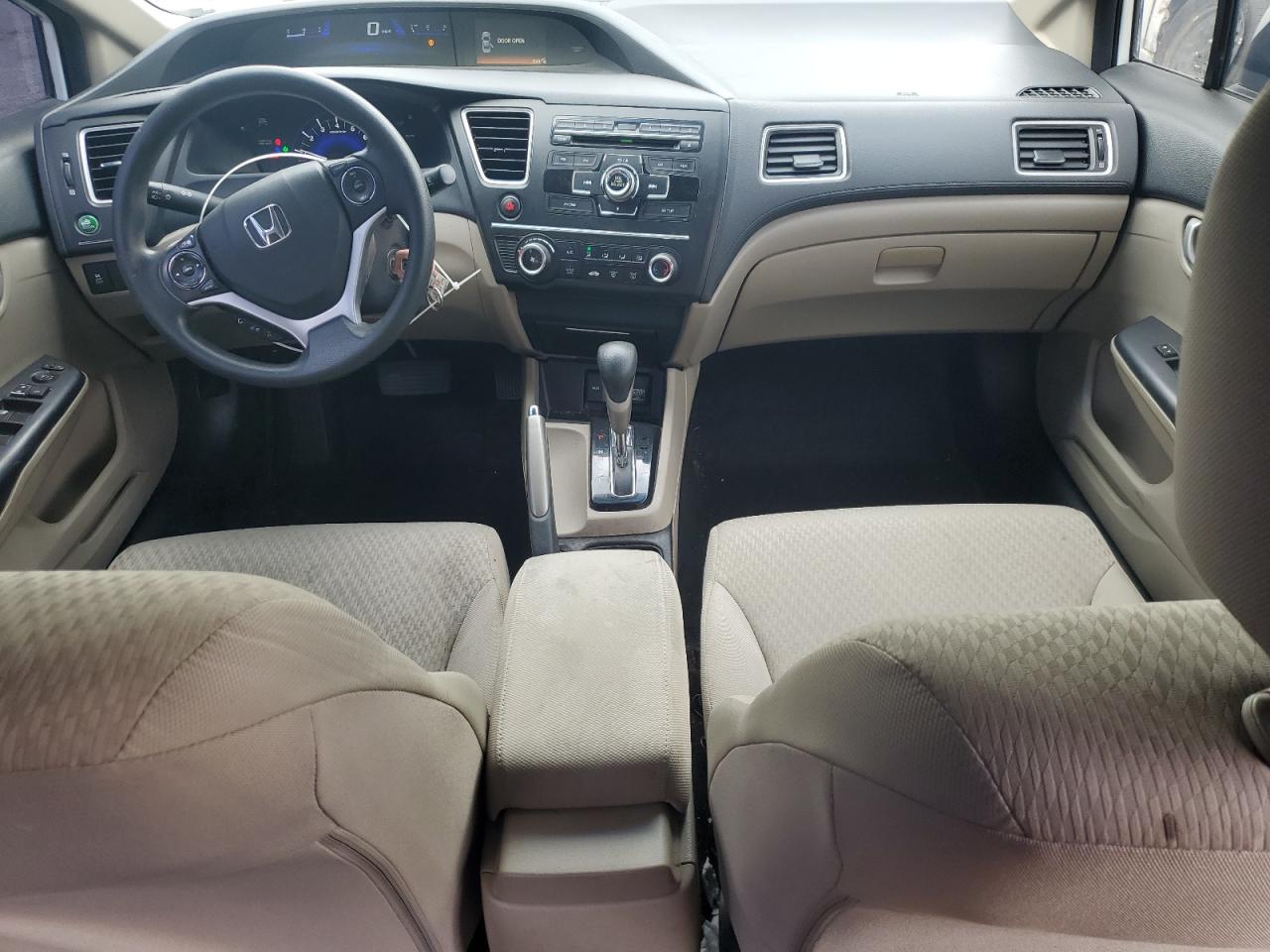 2014 Honda Civic Lx White vin: 19XFB2F56EE003955