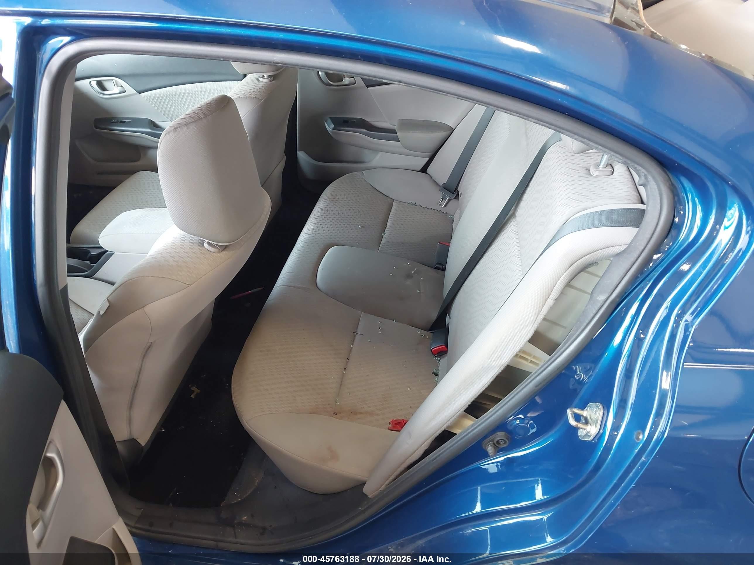 2014 Honda Civic Lx Синий vin: 19XFB2F56EE008346
