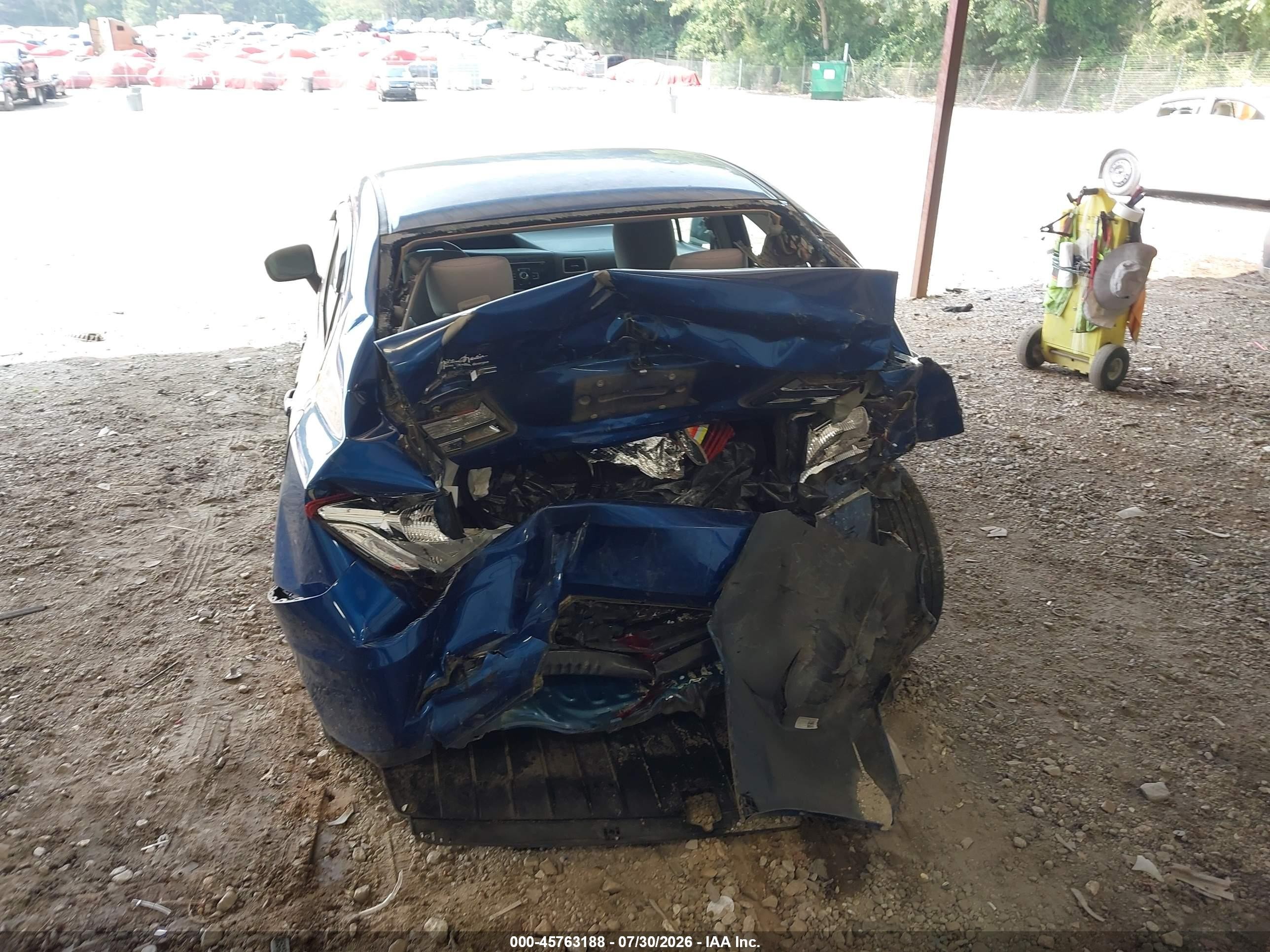 2014 Honda Civic Lx Синий vin: 19XFB2F56EE008346