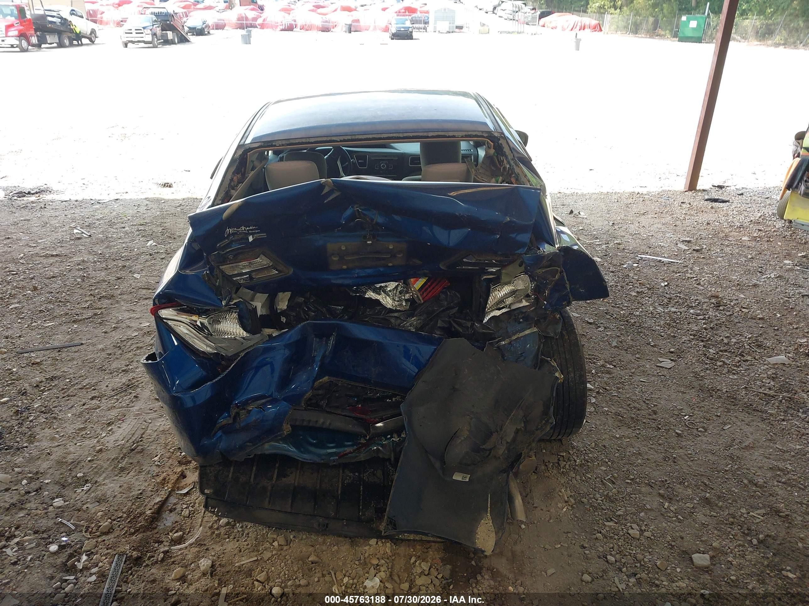 2014 Honda Civic Lx Синий vin: 19XFB2F56EE008346