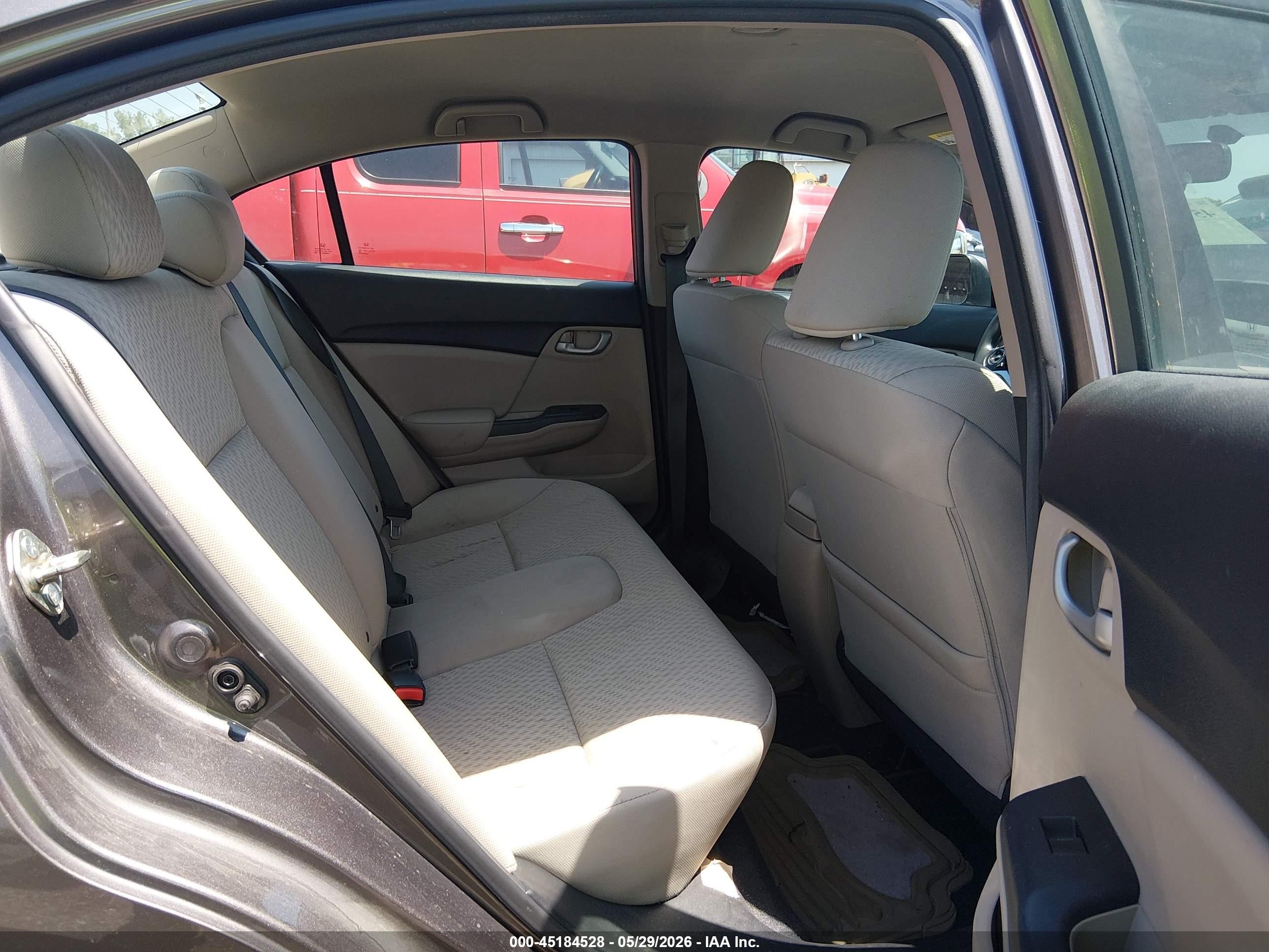 2014 Honda Civic Lx Brown vin: 19XFB2F56EE012977