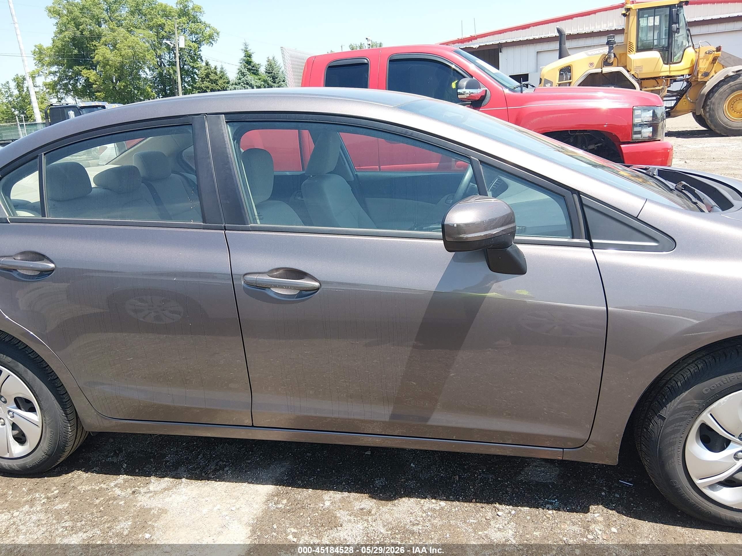 2014 Honda Civic Lx Brown vin: 19XFB2F56EE012977