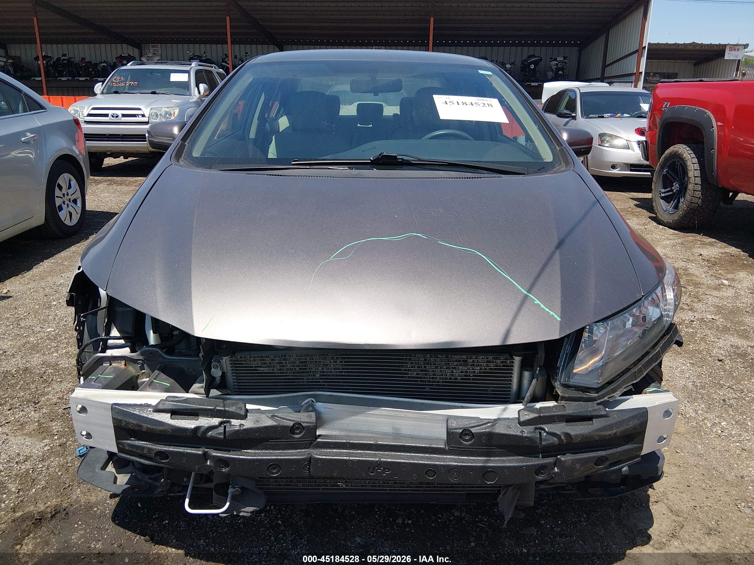 2014 Honda Civic Lx Brown vin: 19XFB2F56EE012977