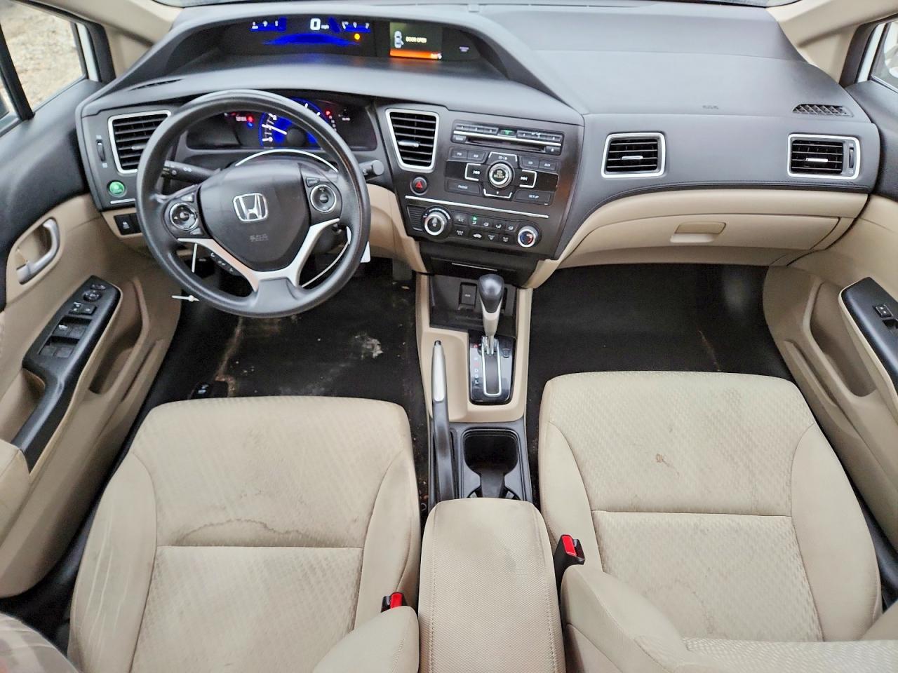2014 Honda Civic Lx White vin: 19XFB2F56EE021470