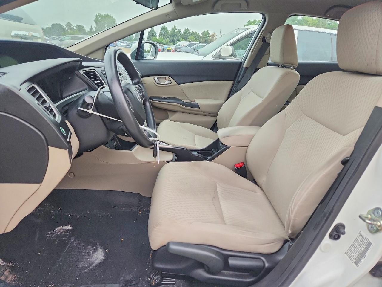 2014 Honda Civic Lx White vin: 19XFB2F56EE021470