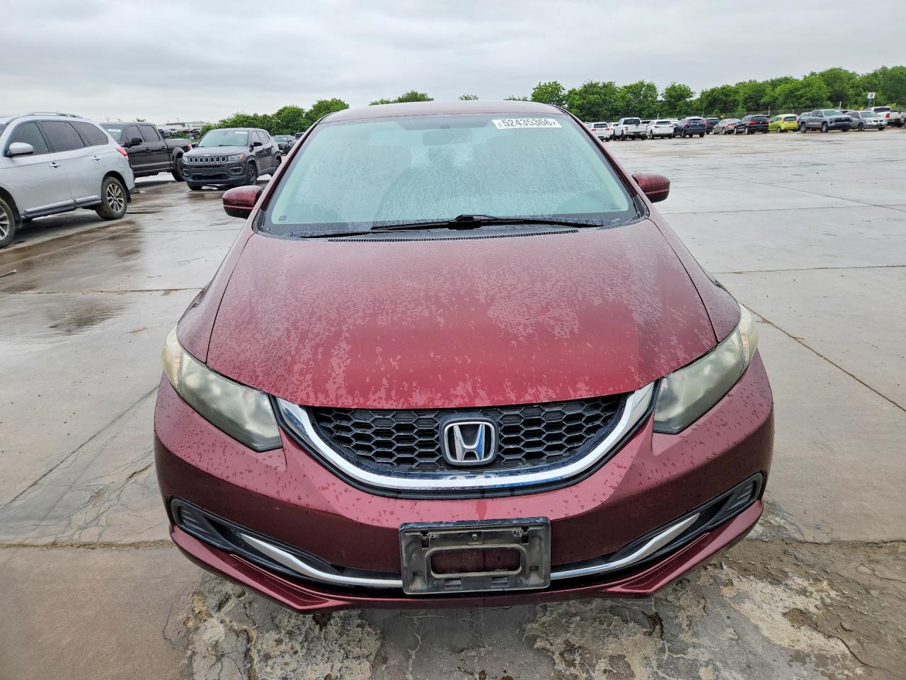 2014 Honda Civic Lx Maroon vin: 19XFB2F56EE029178