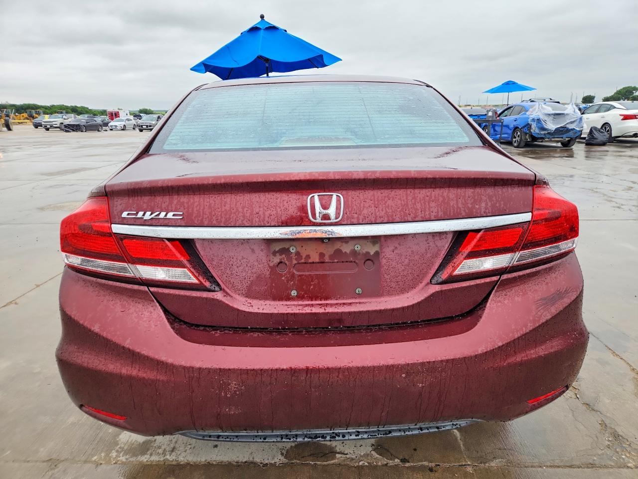 2014 Honda Civic Lx Maroon vin: 19XFB2F56EE029178