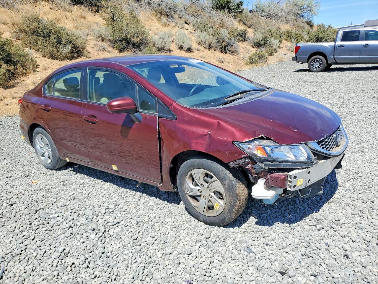 2014 Honda Civic Lx Бордовый vin: 19XFB2F56EE030265