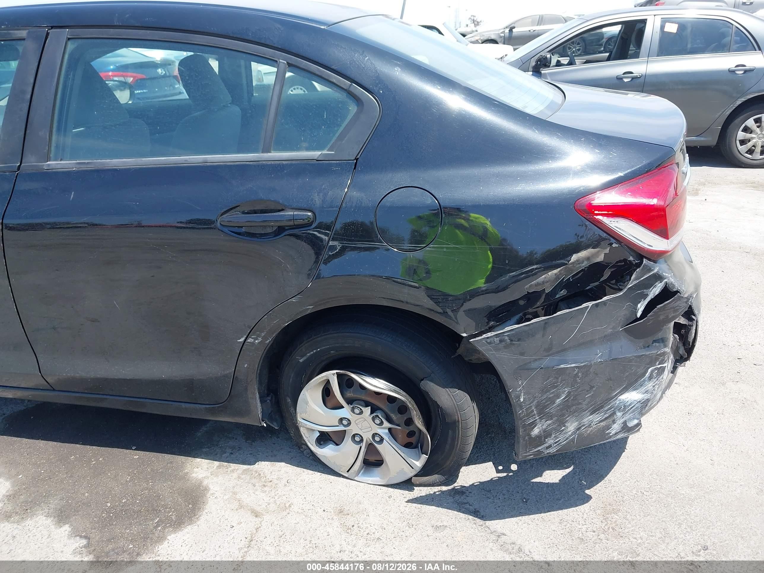 2014 Honda Civic Lx Черный vin: 19XFB2F56EE030783