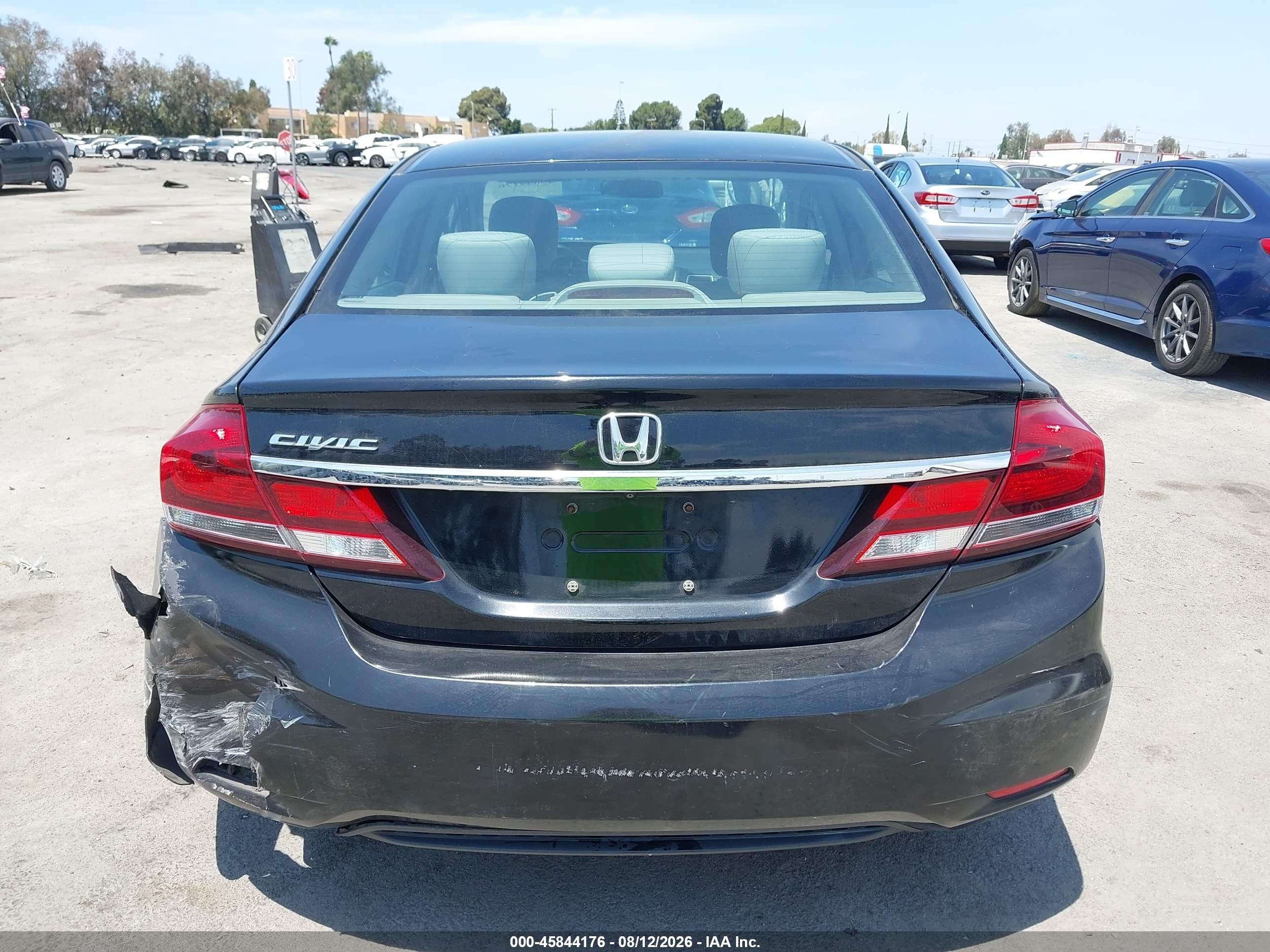 2014 Honda Civic Lx Черный vin: 19XFB2F56EE030783