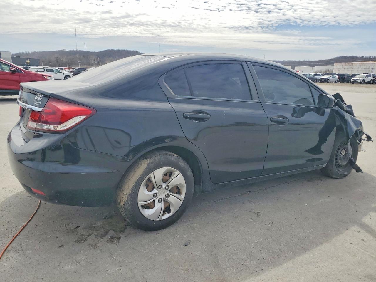 2014 Honda Civic Lx Черный vin: 19XFB2F56EE032601