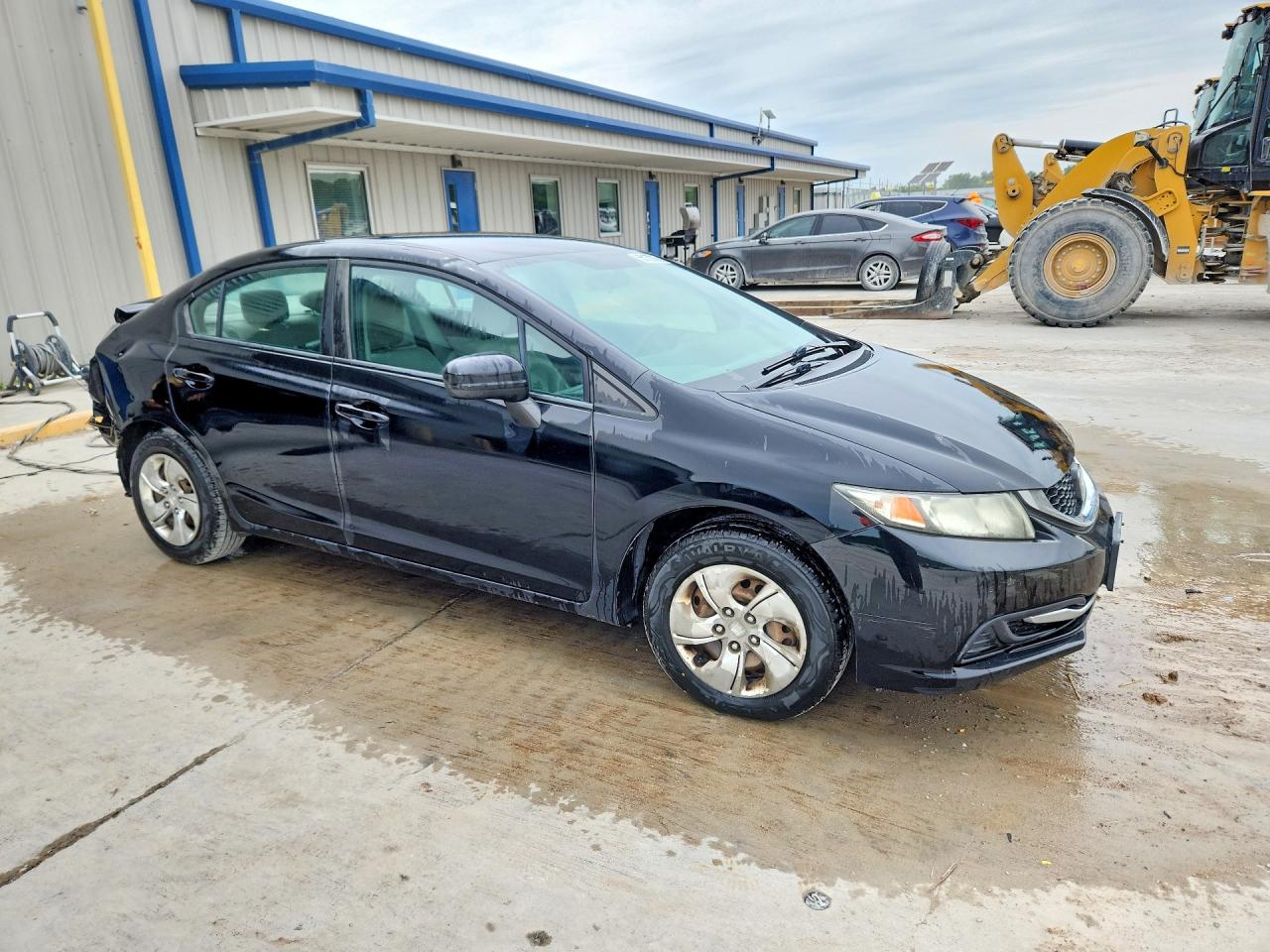 2014 Honda Civic Lx Black vin: 19XFB2F56EE037684