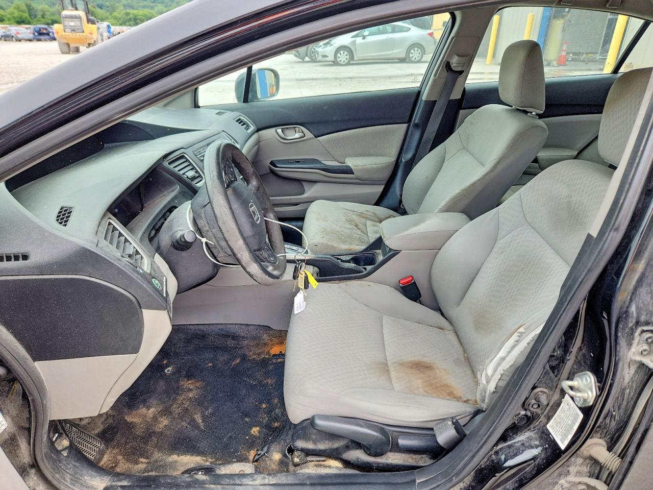 2014 Honda Civic Lx Black vin: 19XFB2F56EE037684