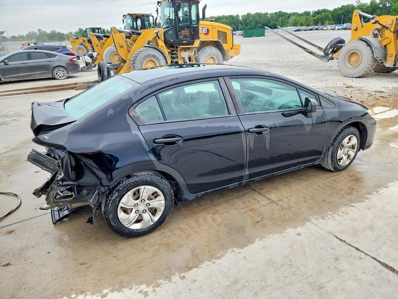 2014 Honda Civic Lx Black vin: 19XFB2F56EE037684