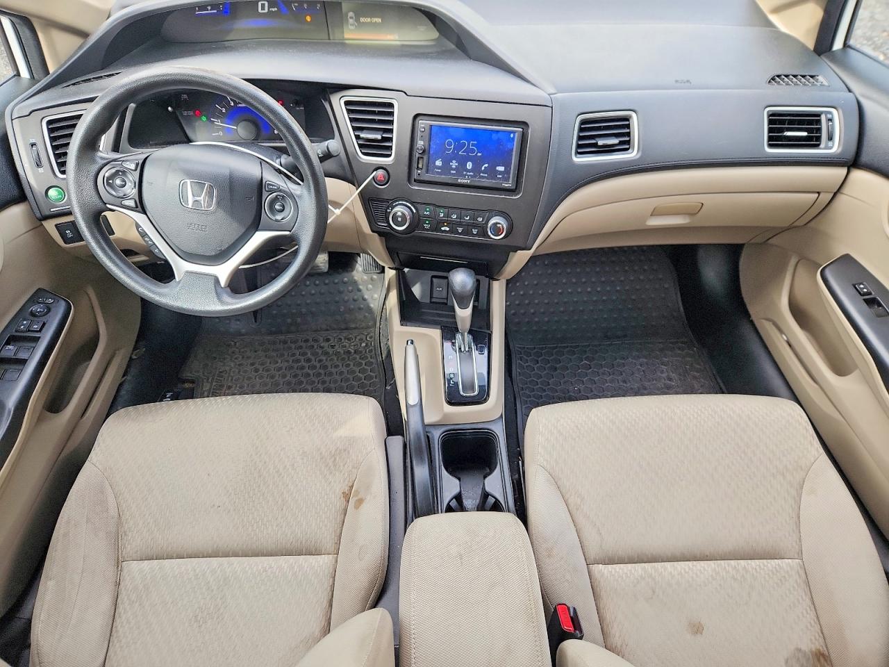 2014 Honda Civic Lx White vin: 19XFB2F56EE039967