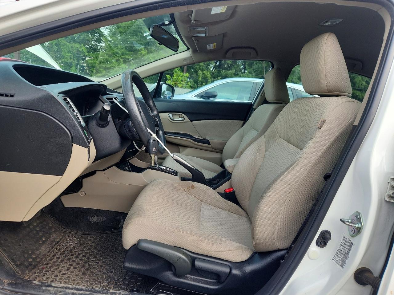 2014 Honda Civic Lx White vin: 19XFB2F56EE039967