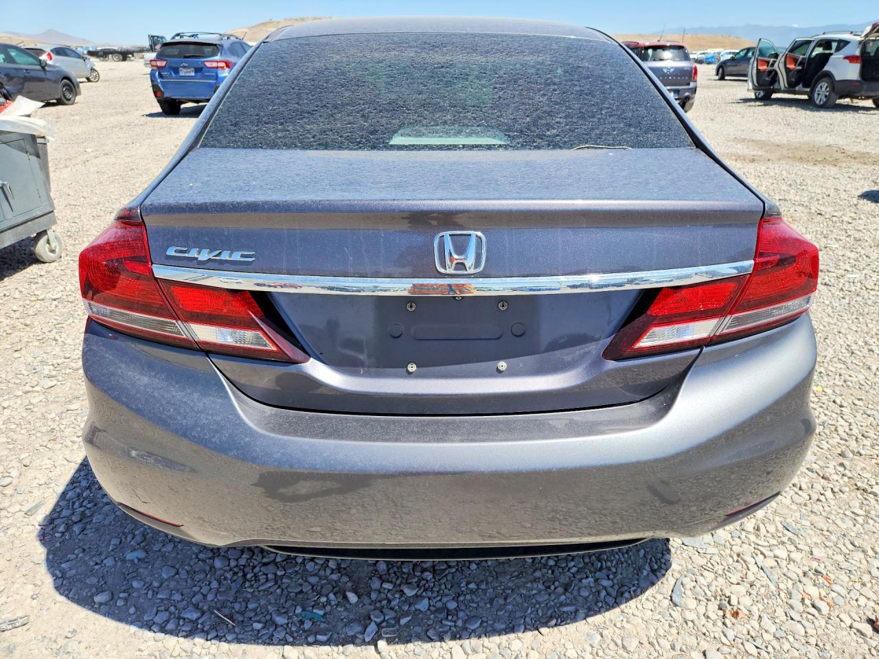 2014 Honda Civic Lx Gray vin: 19XFB2F56EE044733