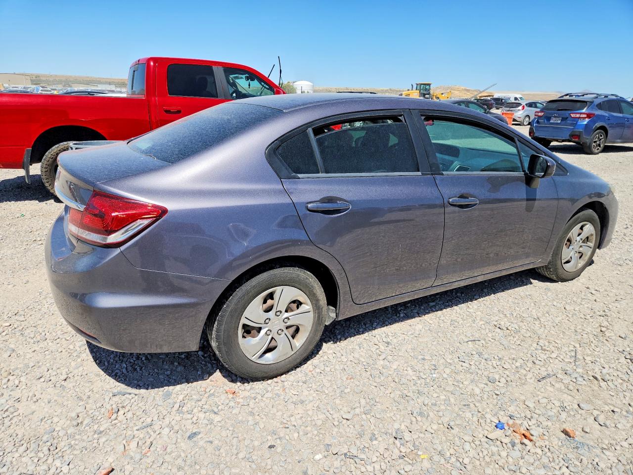 2014 Honda Civic Lx Gray vin: 19XFB2F56EE044733