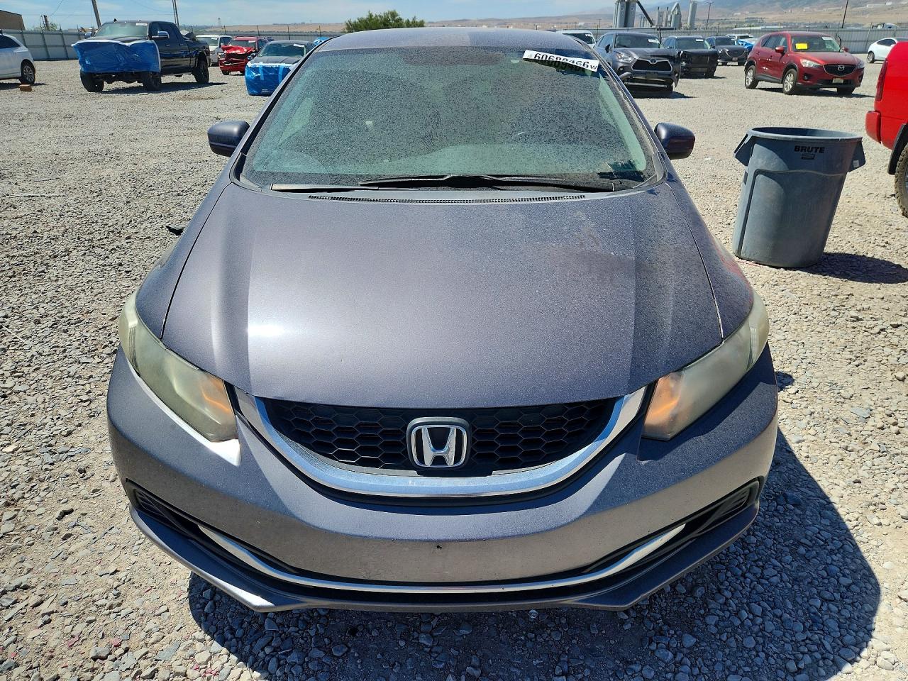 2014 Honda Civic Lx Gray vin: 19XFB2F56EE044733