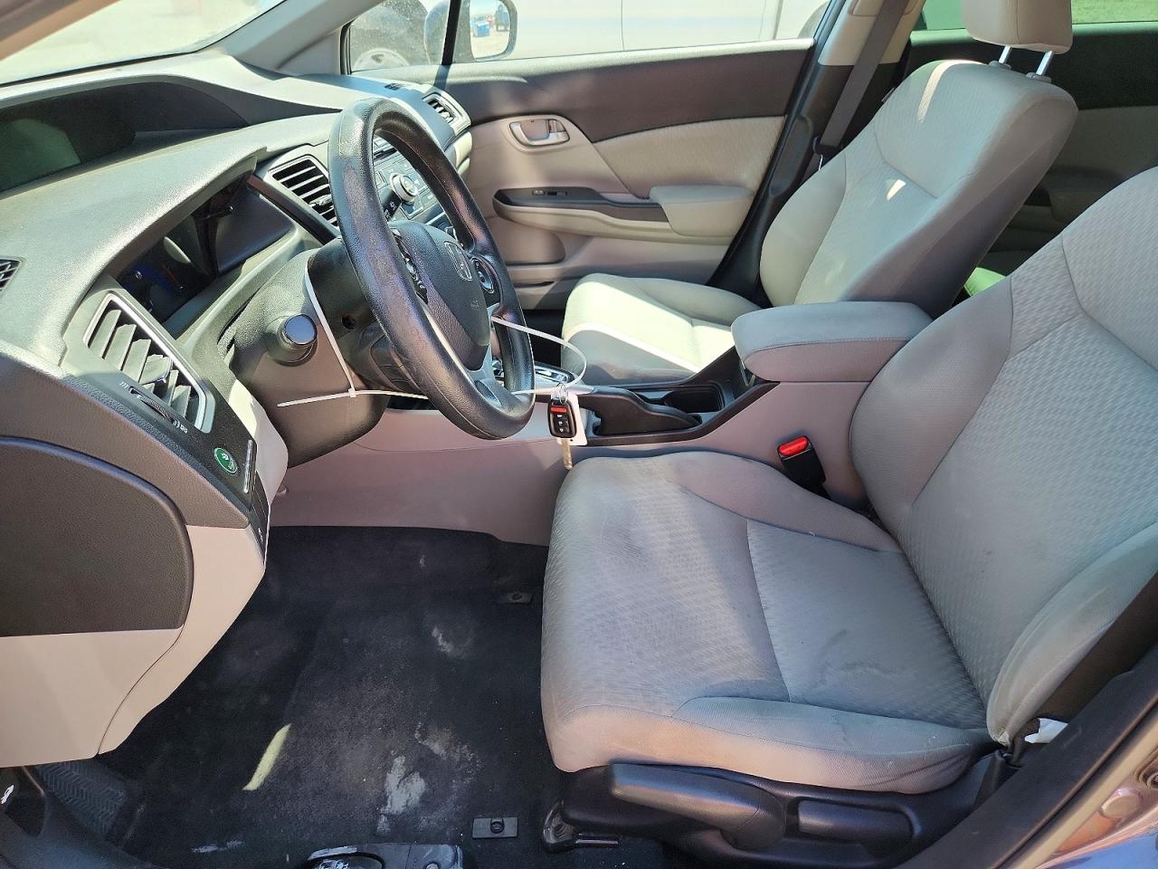 2014 Honda Civic Lx Gray vin: 19XFB2F56EE044733