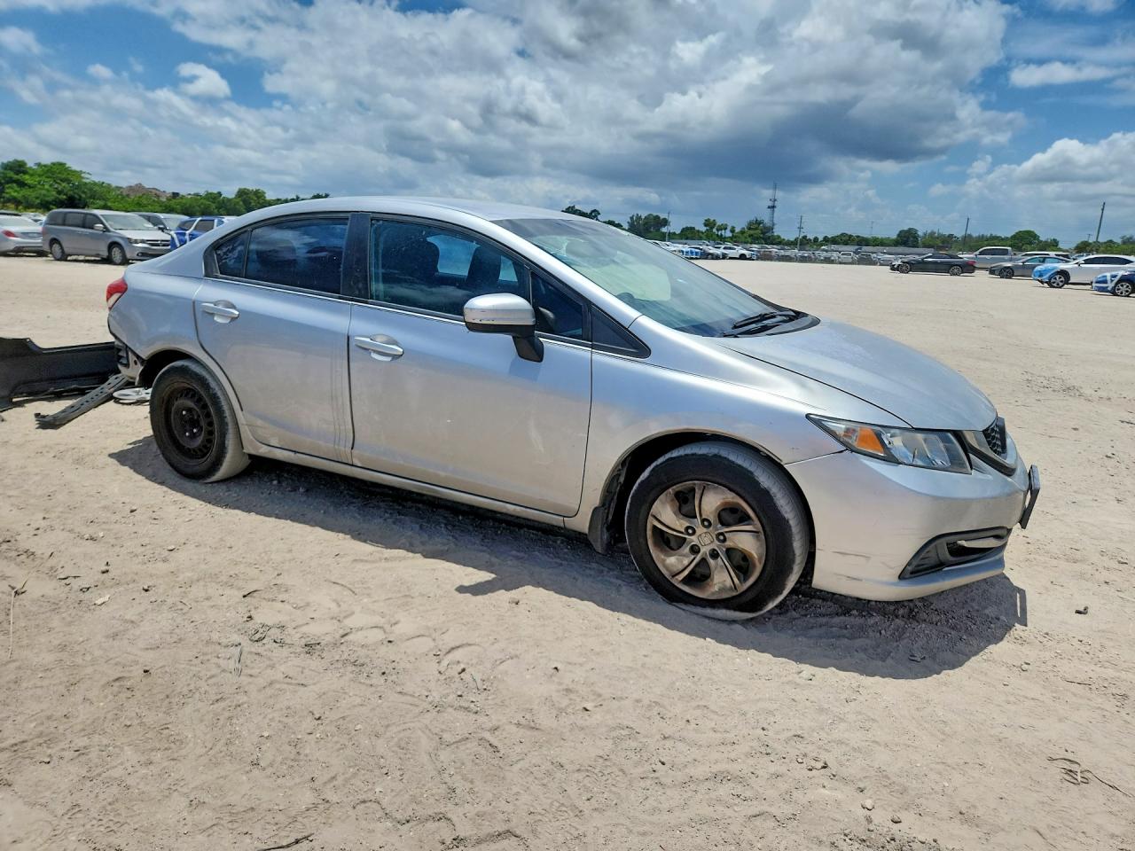 2014 Honda Civic Lx Серебряный vin: 19XFB2F56EE059149