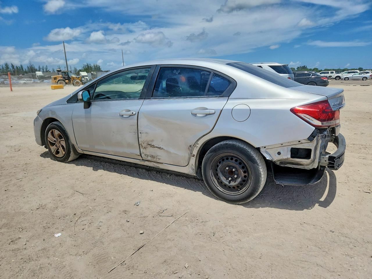 2014 Honda Civic Lx Серебряный vin: 19XFB2F56EE059149