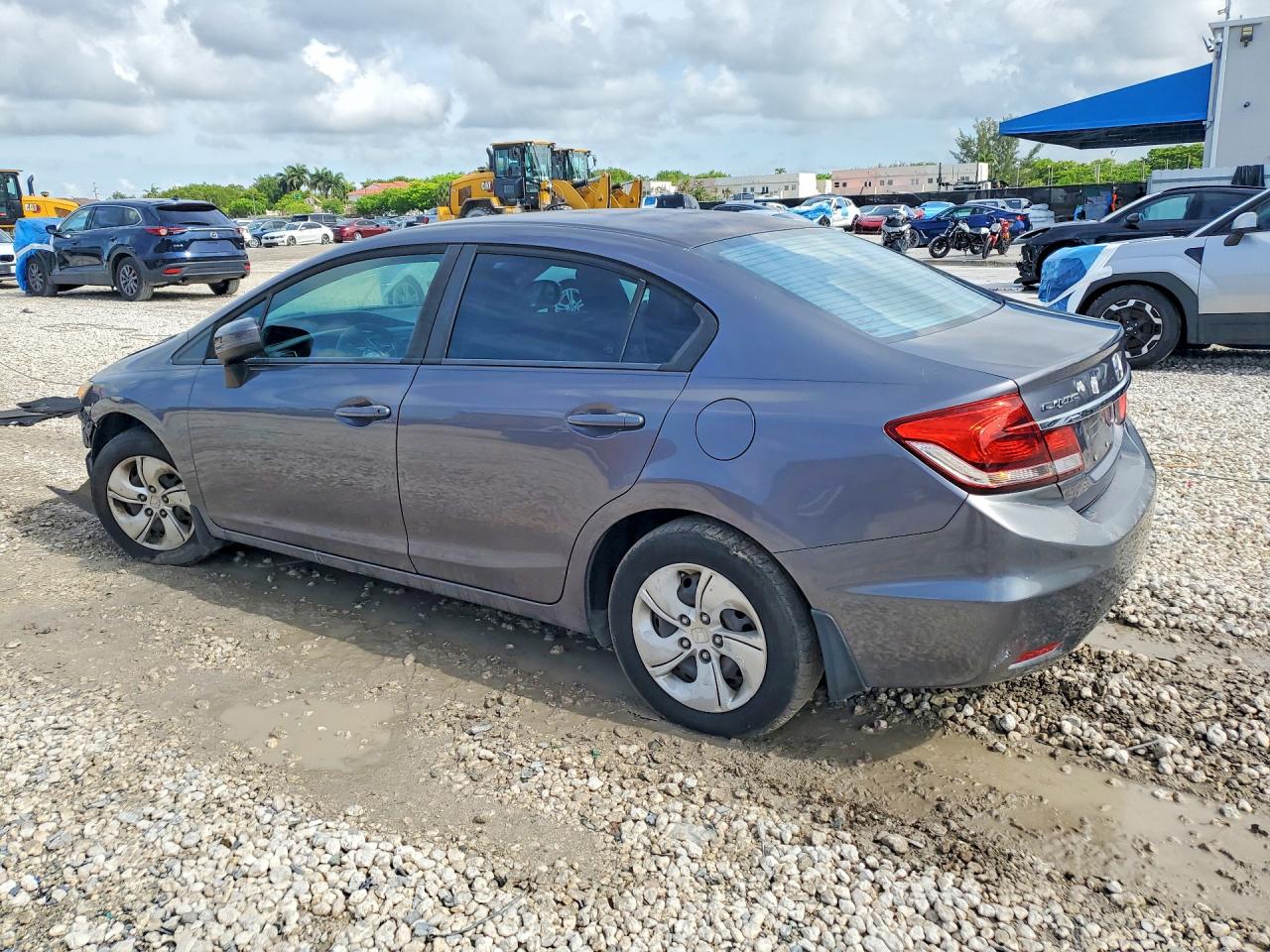 2014 Honda Civic Lx Серый vin: 19XFB2F56EE059796