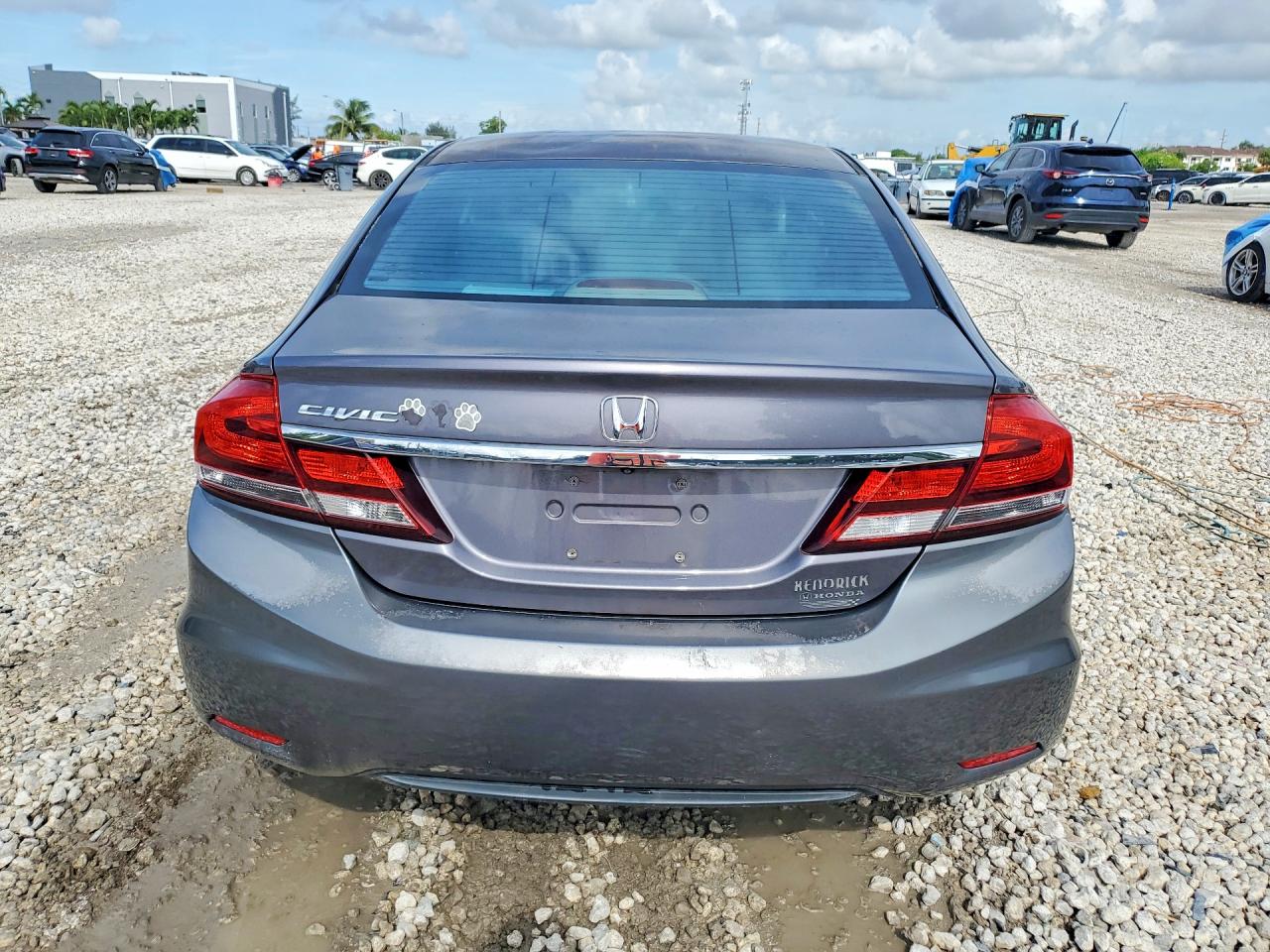 2014 Honda Civic Lx Серый vin: 19XFB2F56EE059796