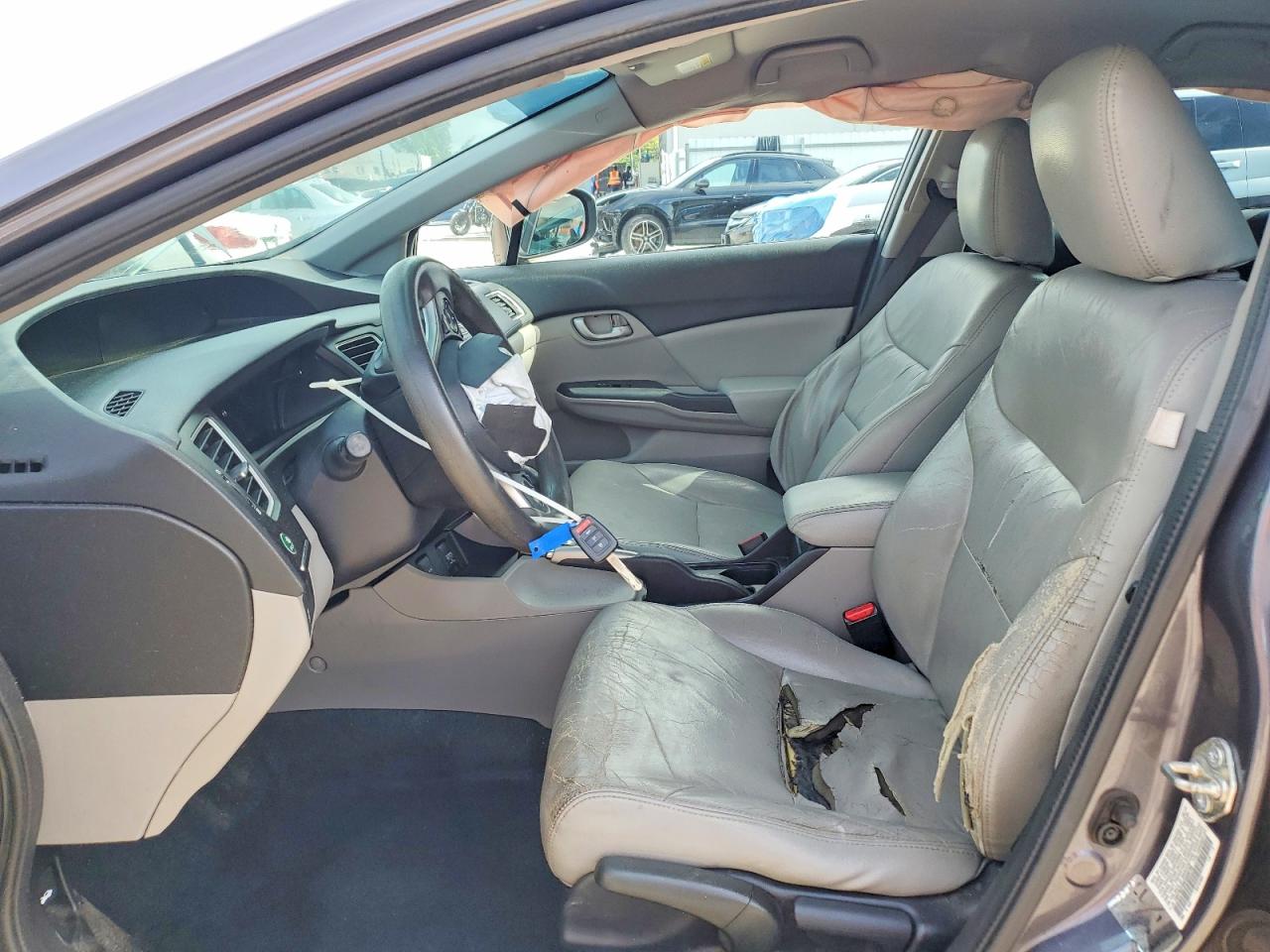 2014 Honda Civic Lx Серый vin: 19XFB2F56EE059796