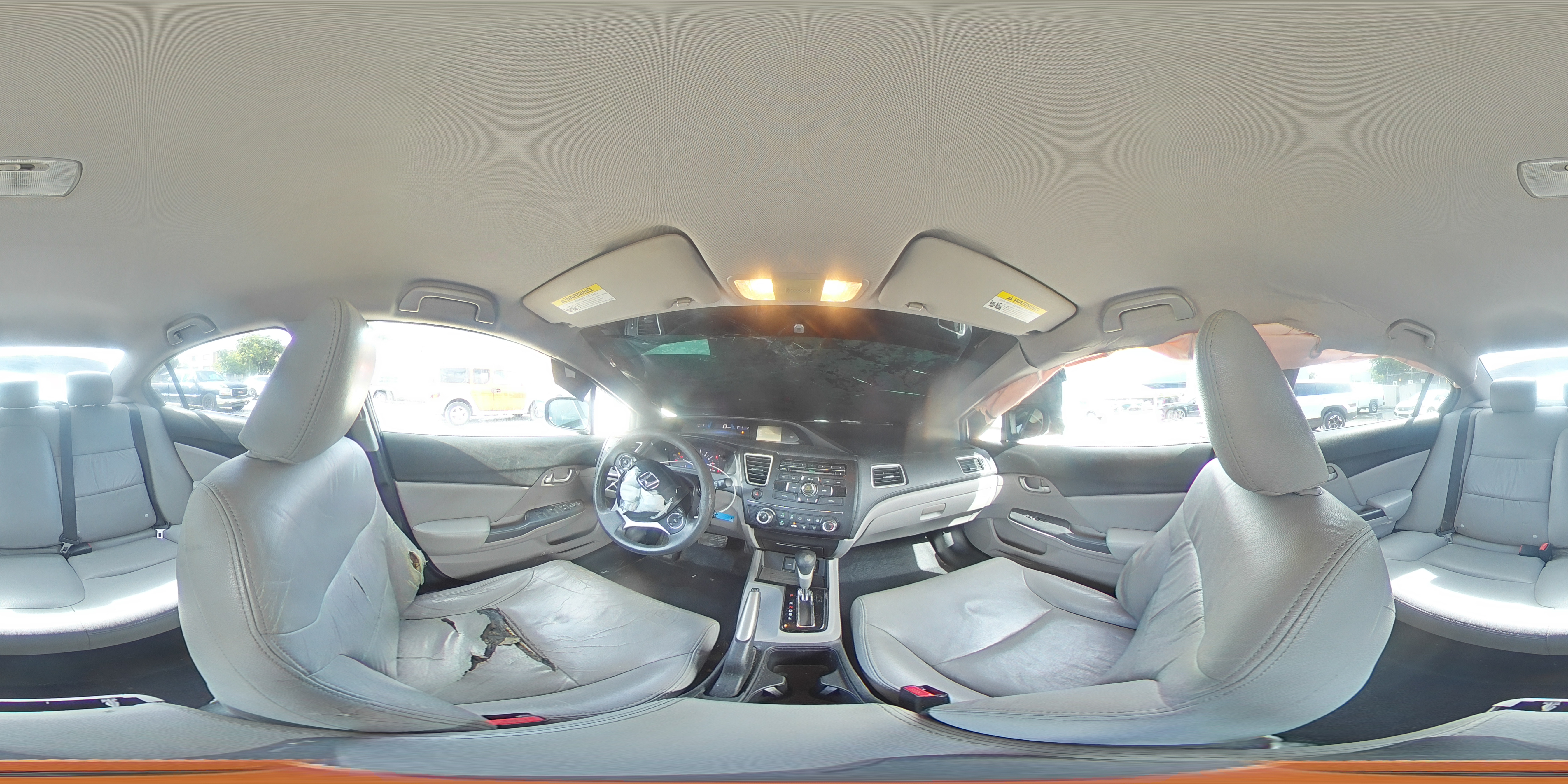 2014 Honda Civic Lx Серый vin: 19XFB2F56EE059796
