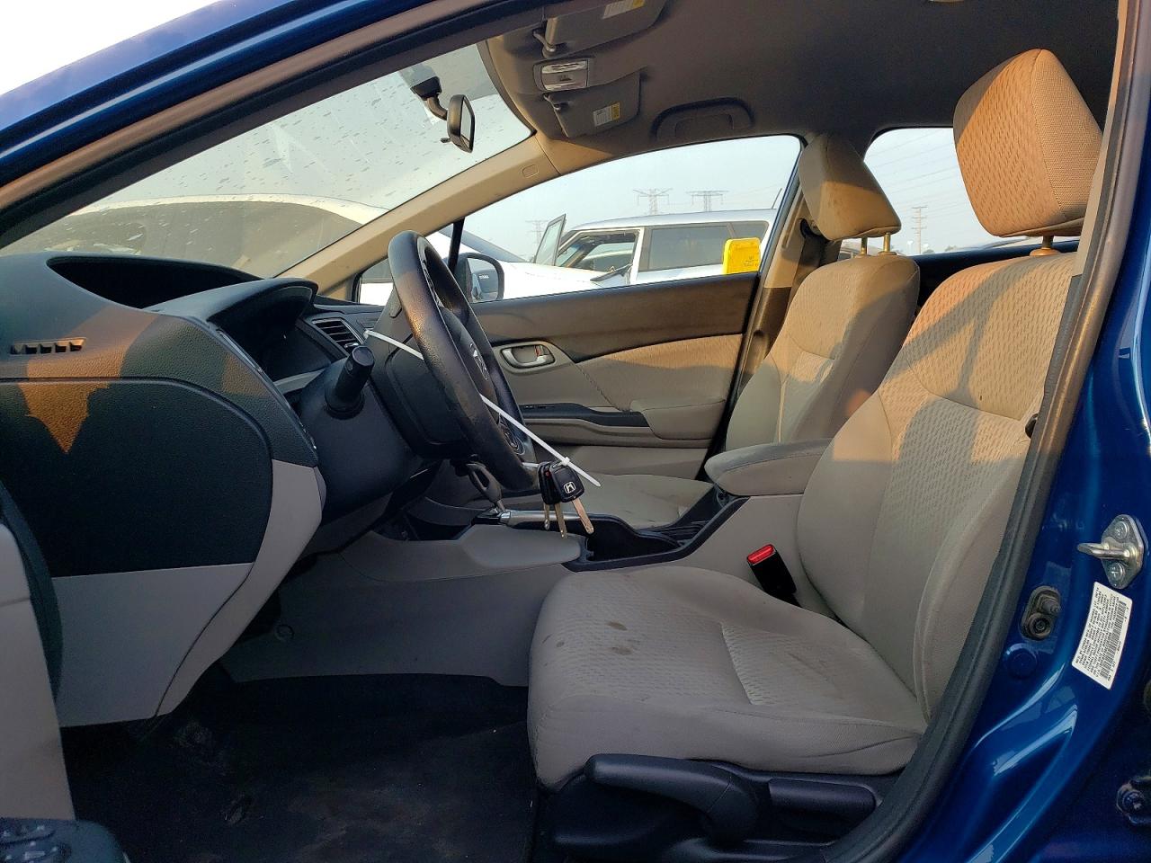 2014 Honda Civic Lx Blue vin: 19XFB2F56EE063895