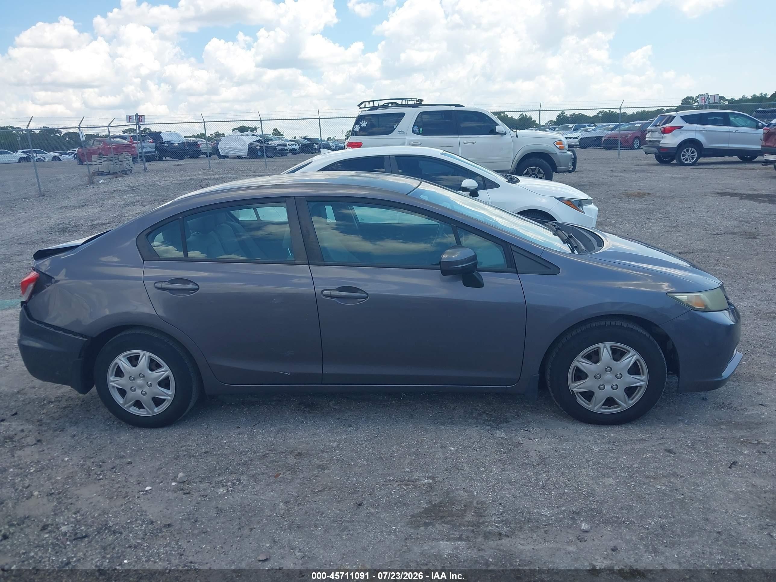 2014 Honda Civic Lx Gray vin: 19XFB2F56EE064366