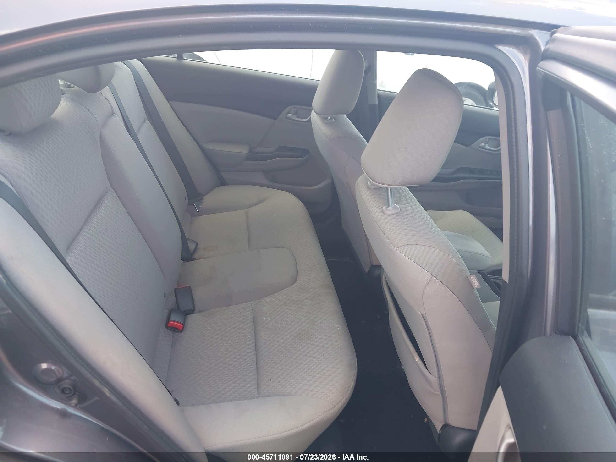 2014 Honda Civic Lx Gray vin: 19XFB2F56EE064366