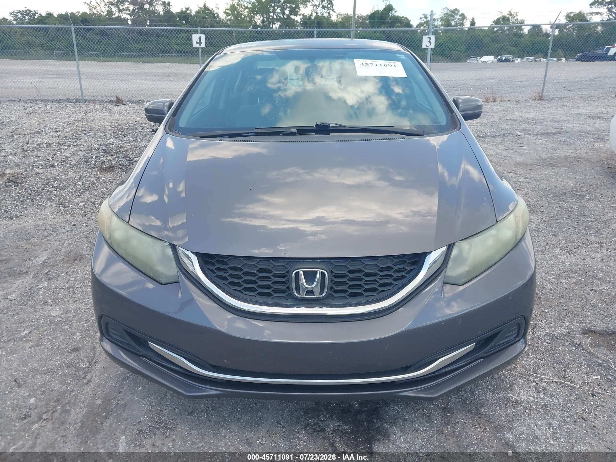 2014 Honda Civic Lx Gray vin: 19XFB2F56EE064366