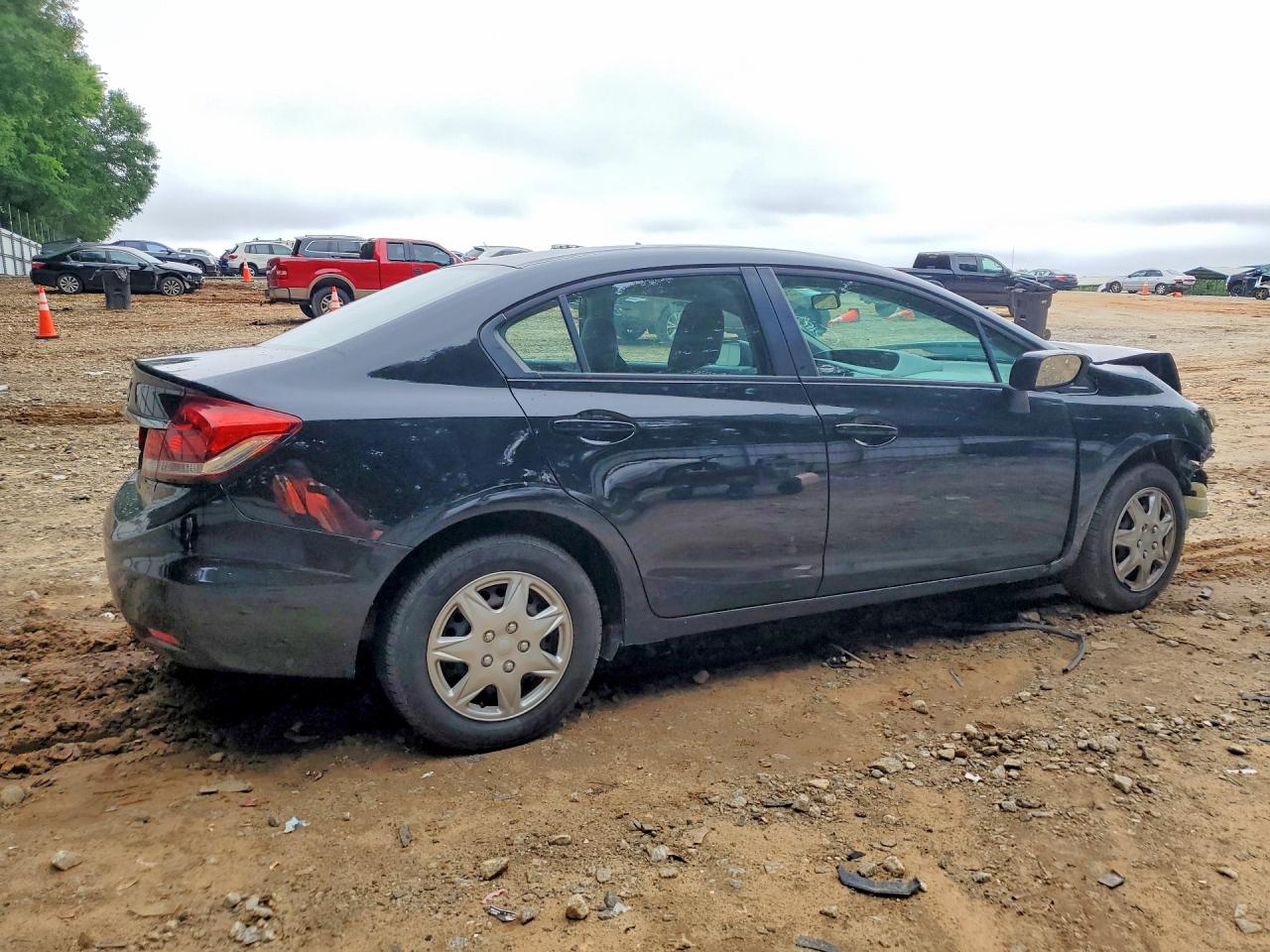 2014 Honda Civic Lx Black vin: 19XFB2F56EE201449