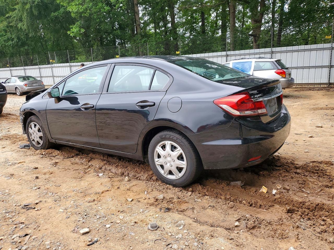 2014 Honda Civic Lx Black vin: 19XFB2F56EE201449