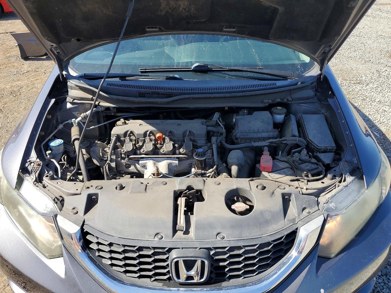 2014 Honda Civic Lx Gray vin: 19XFB2F56EE207235