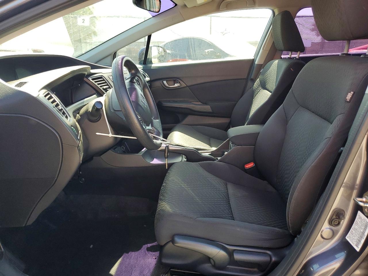 2014 Honda Civic Lx Gray vin: 19XFB2F56EE207235