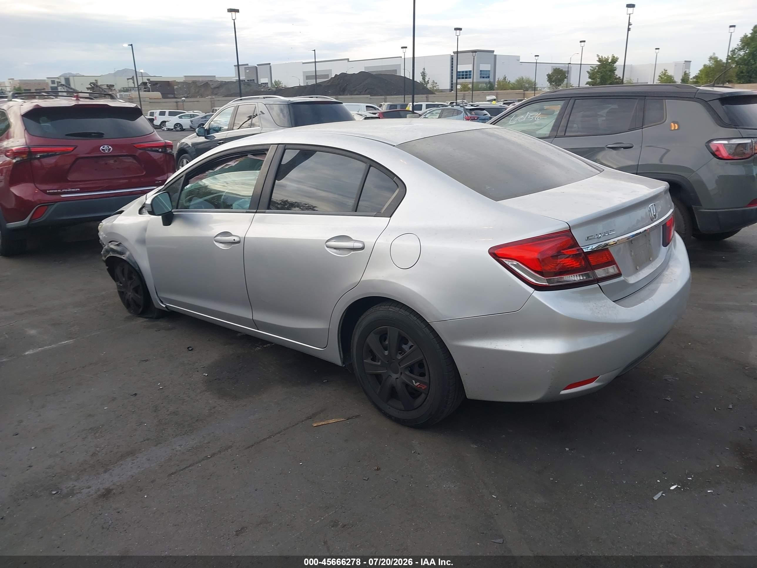2014 Honda Civic Lx Серебряный vin: 19XFB2F56EE230207