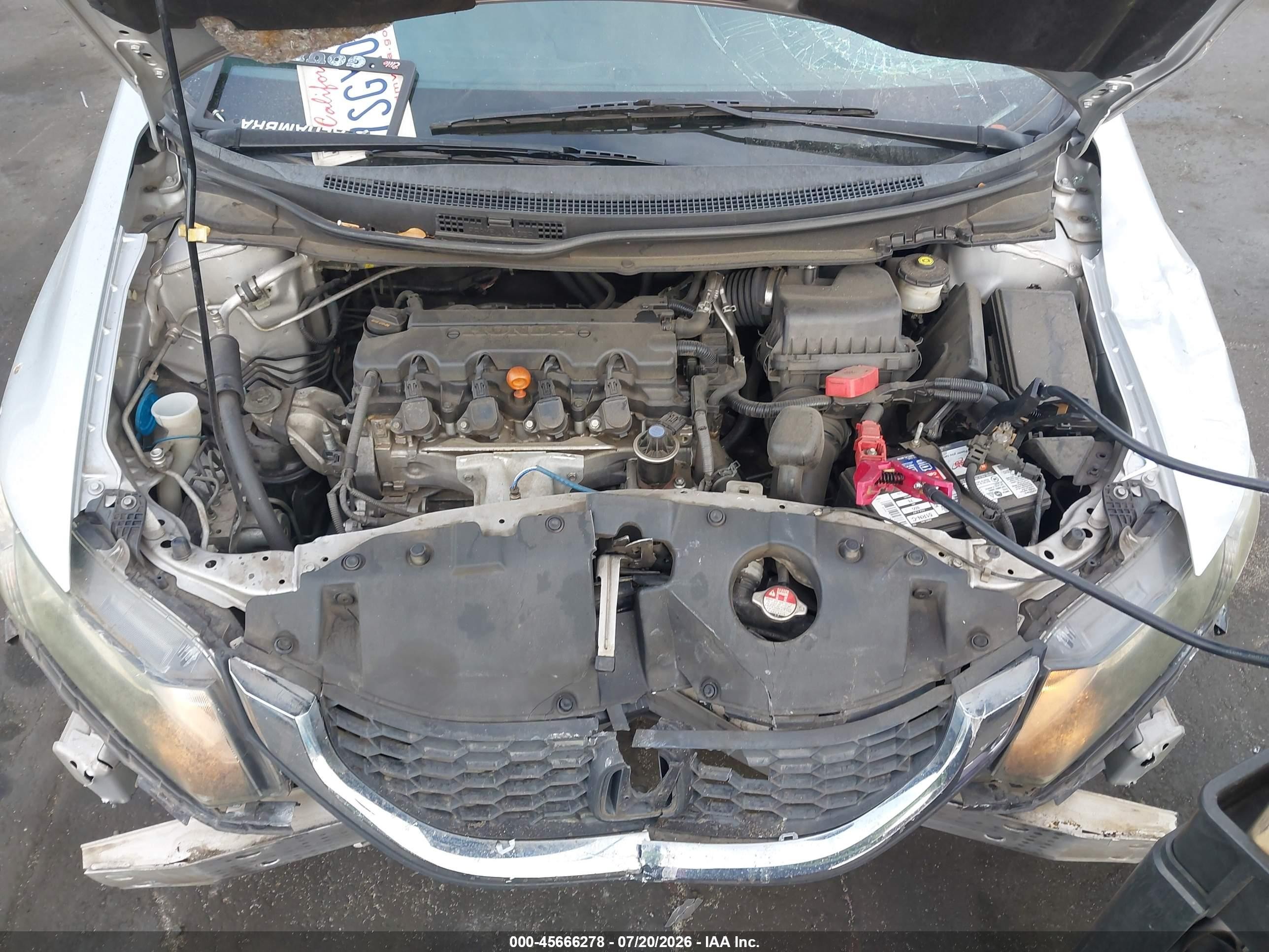 2014 Honda Civic Lx Серебряный vin: 19XFB2F56EE230207