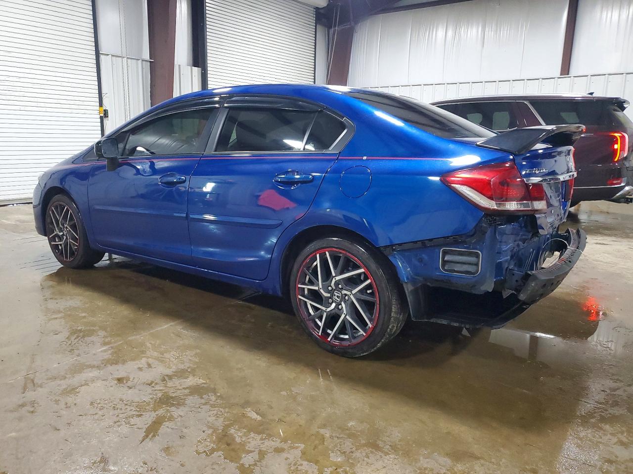 2014 Honda Civic Lx Blue vin: 19XFB2F56EE230353